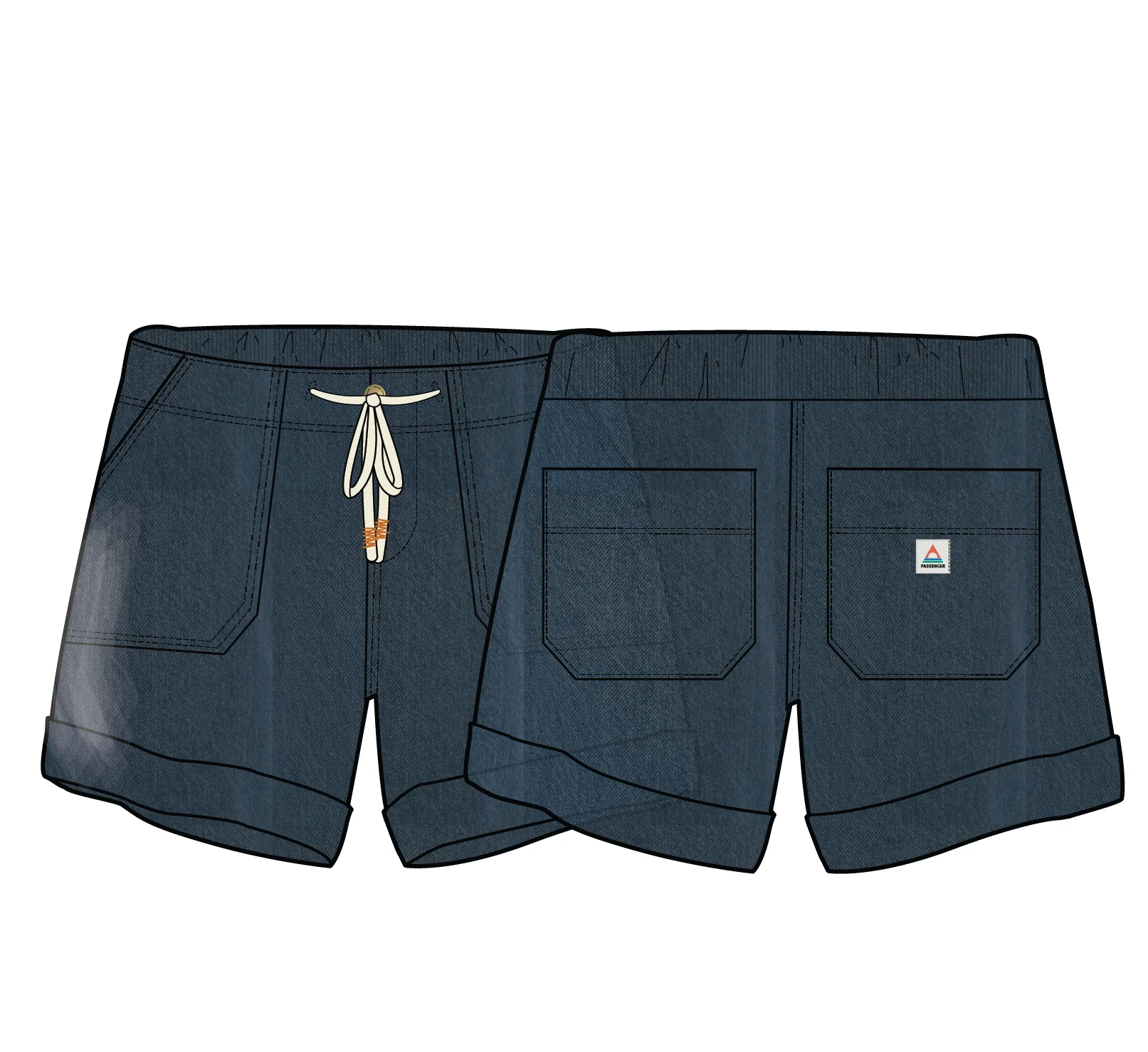 Carriso Short - Washed Black Denim - Image 11