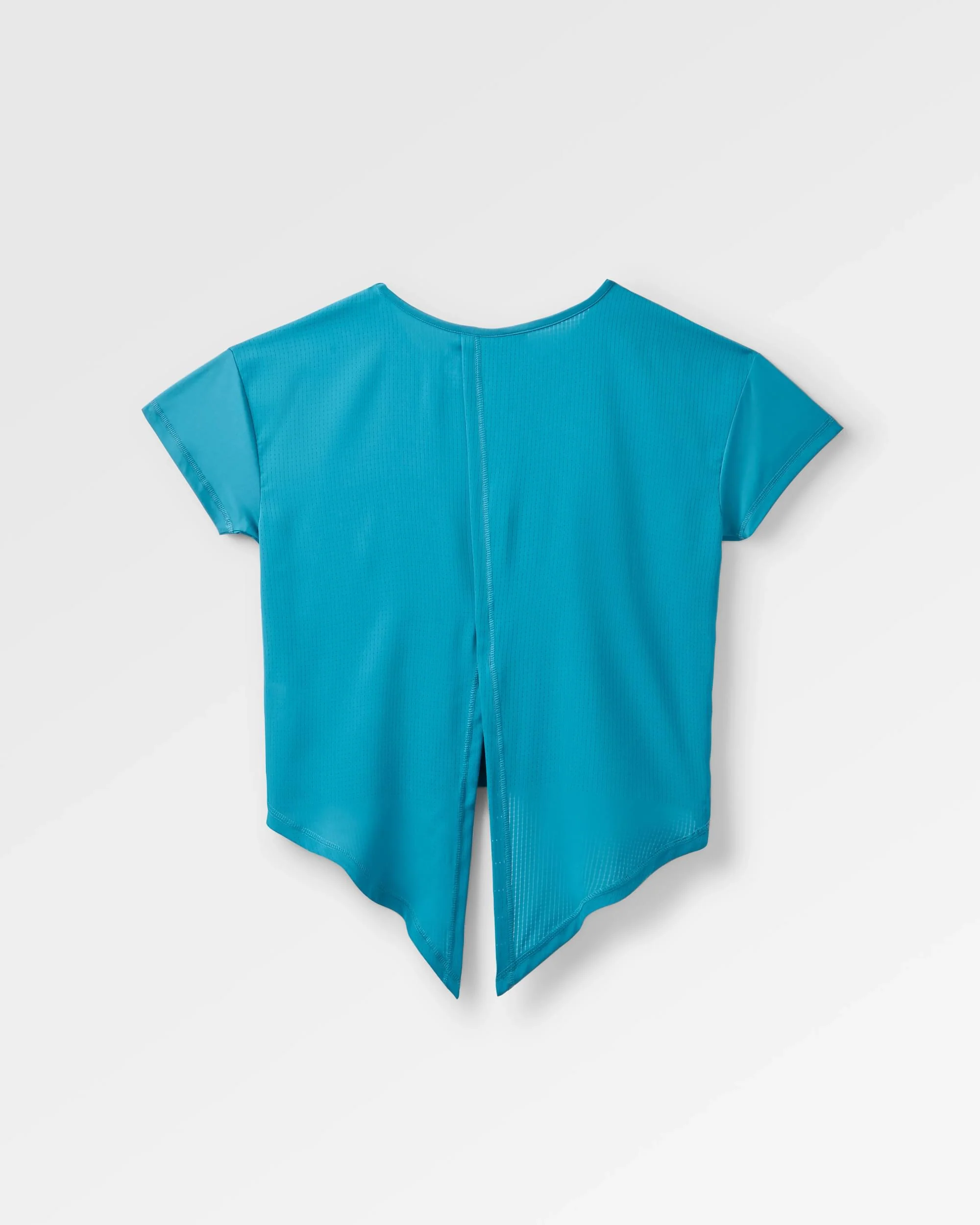 Chakra Tie Back Active T-Shirt - Blue Steel - Image 8