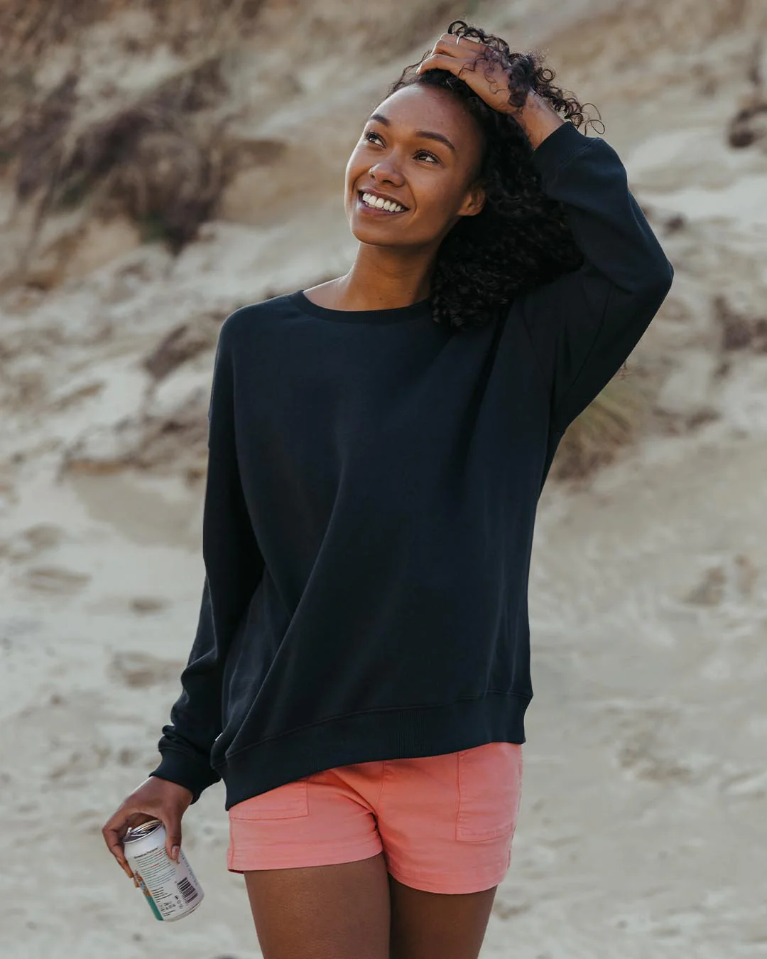 Chica Oversized Sweatshirt - Black - Image 3