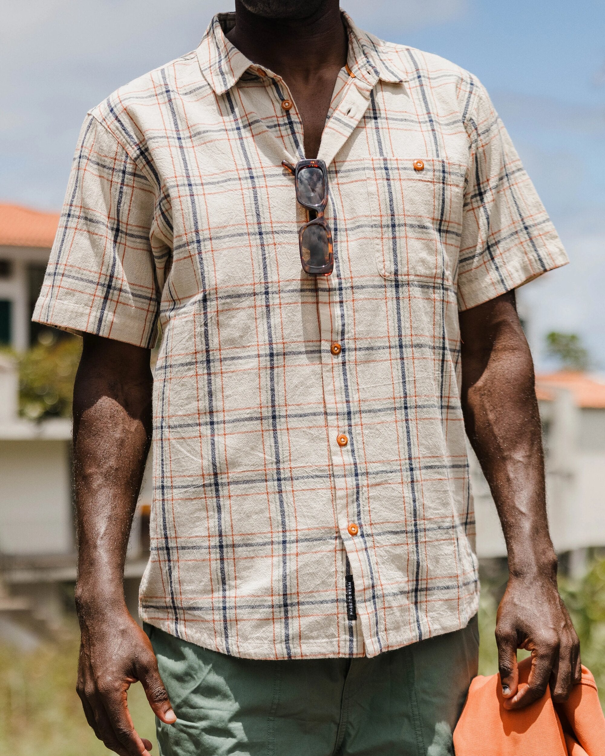 Chill Organic Cotton Check Shirt - Birch - Image 3