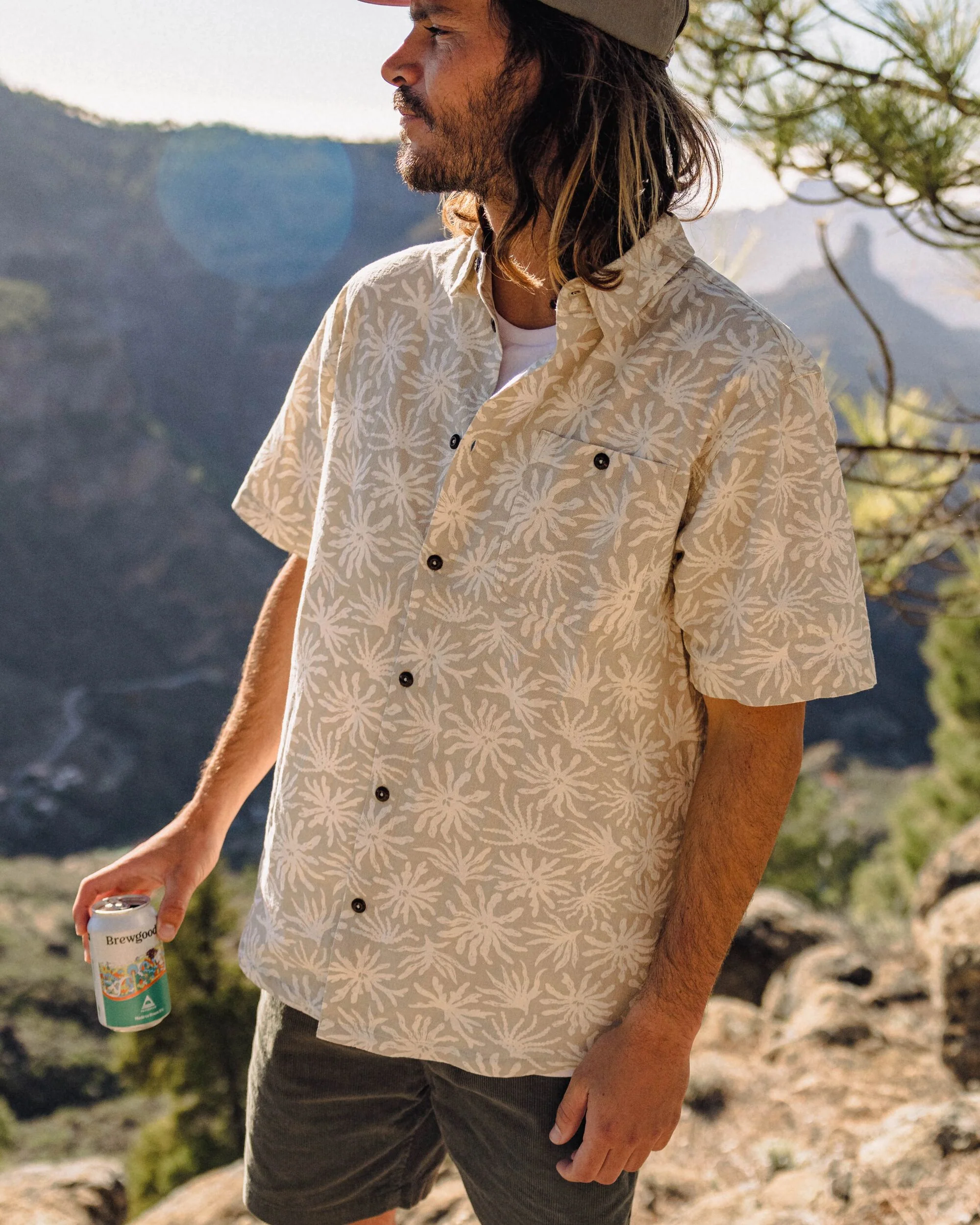 Chill Short Sleeve Shirt - Seaweed Pebble Grey - Image 4