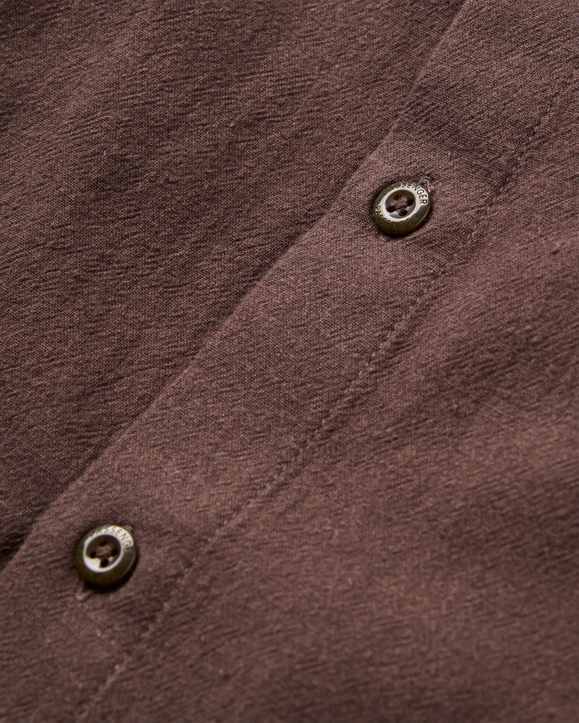 Chill Textured Short Sleeve Shirt - Espresso - Image 2