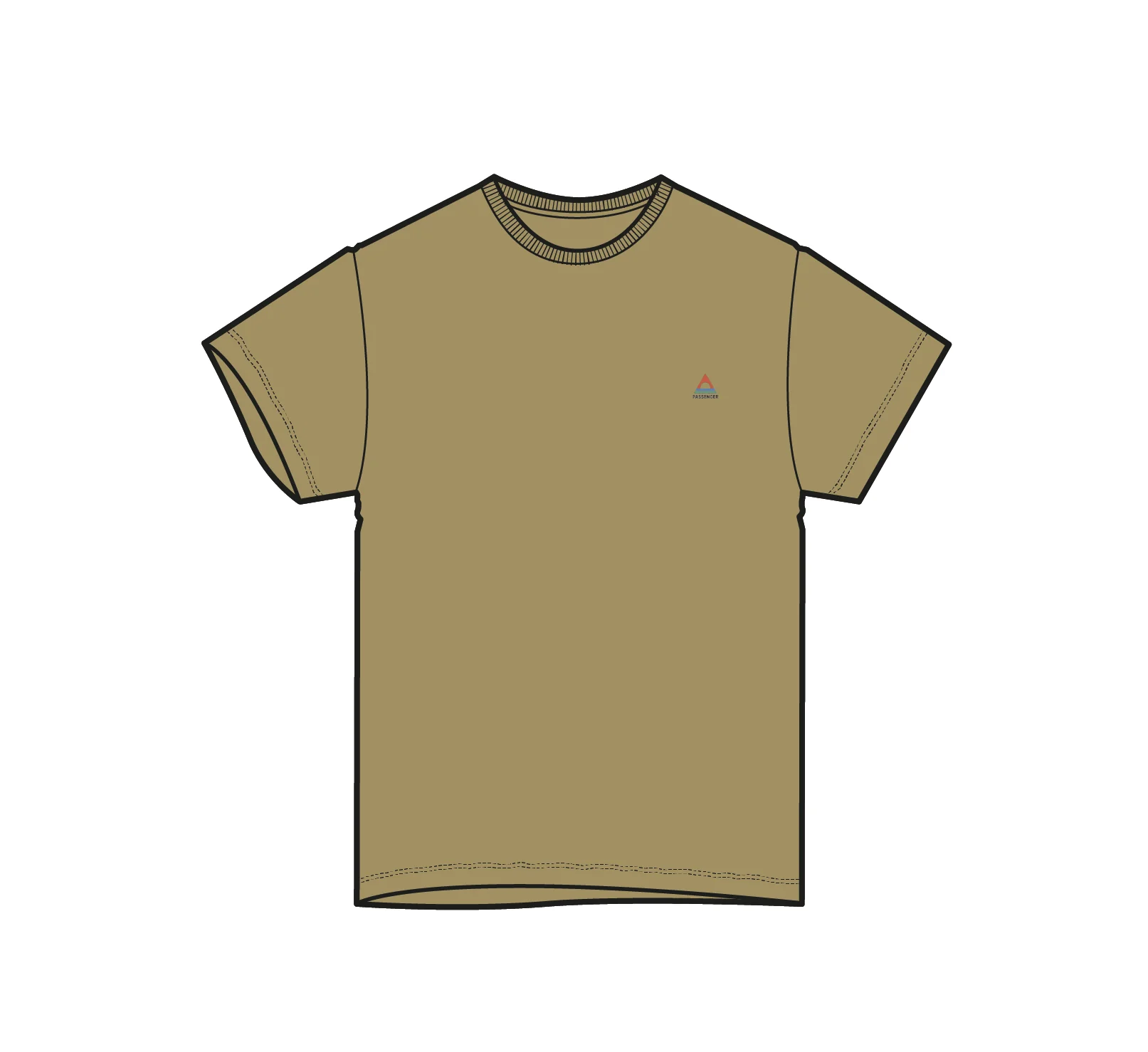 Classic Logo T-Shirt - Warm Beige - Image 7