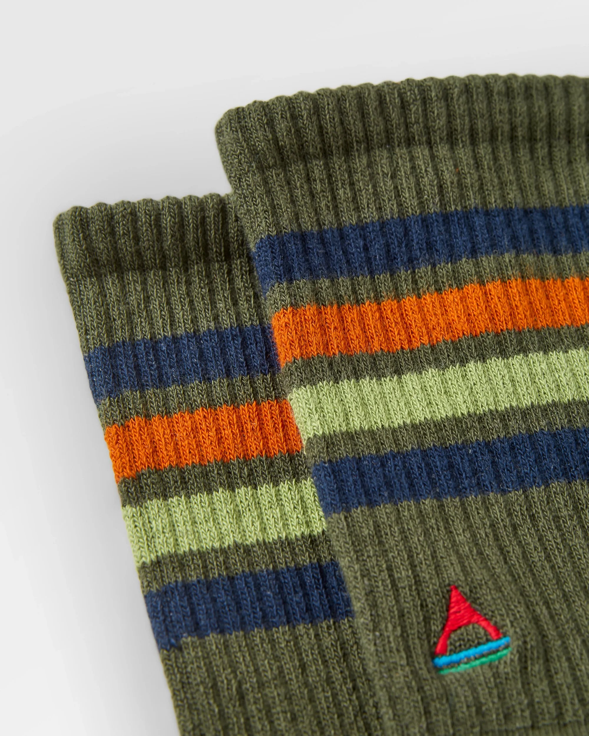 Classic Midweight Crew Socks - Khaki - Image 4