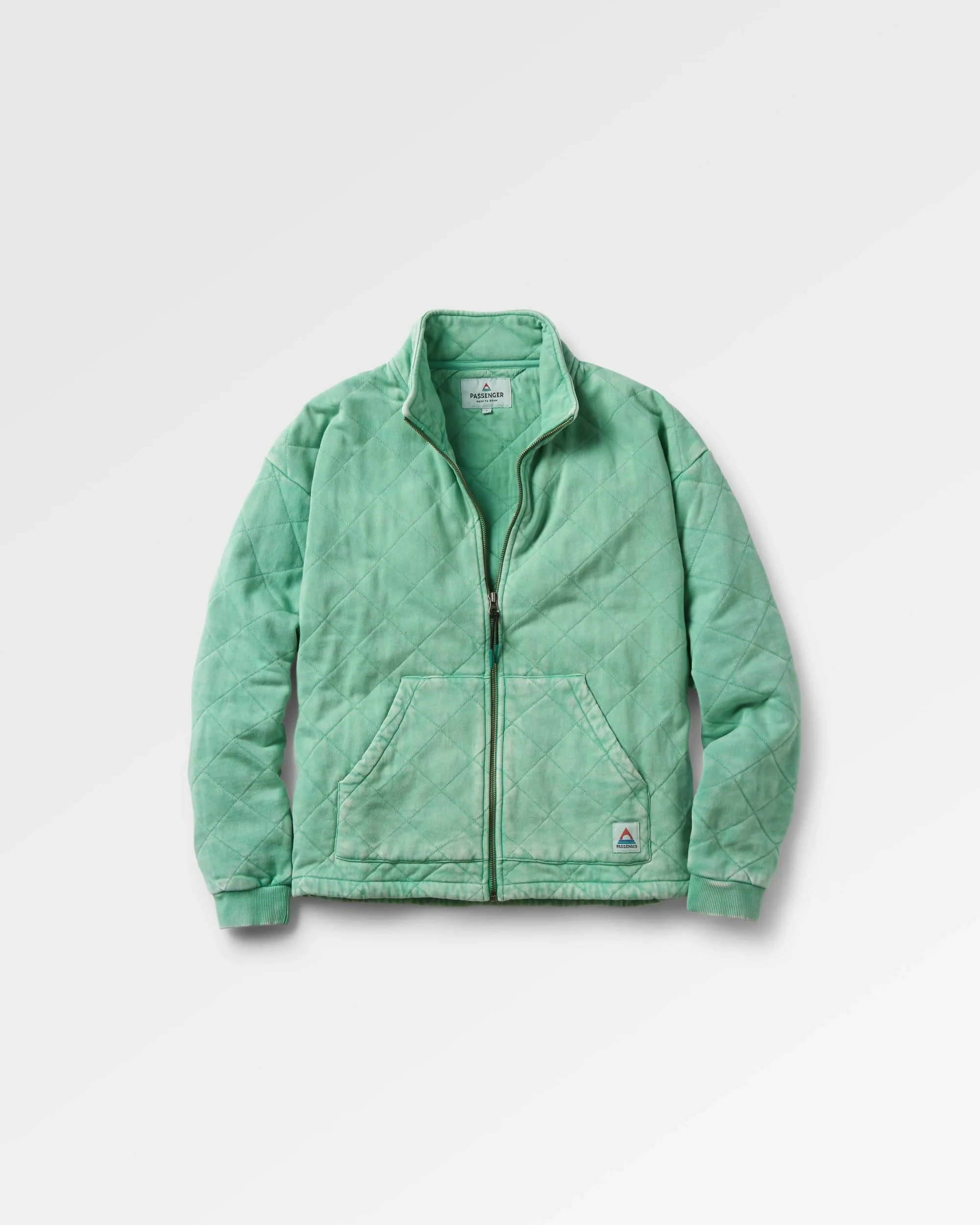 Clementine Quilted Zip-Through - Green Spruce - Image 2