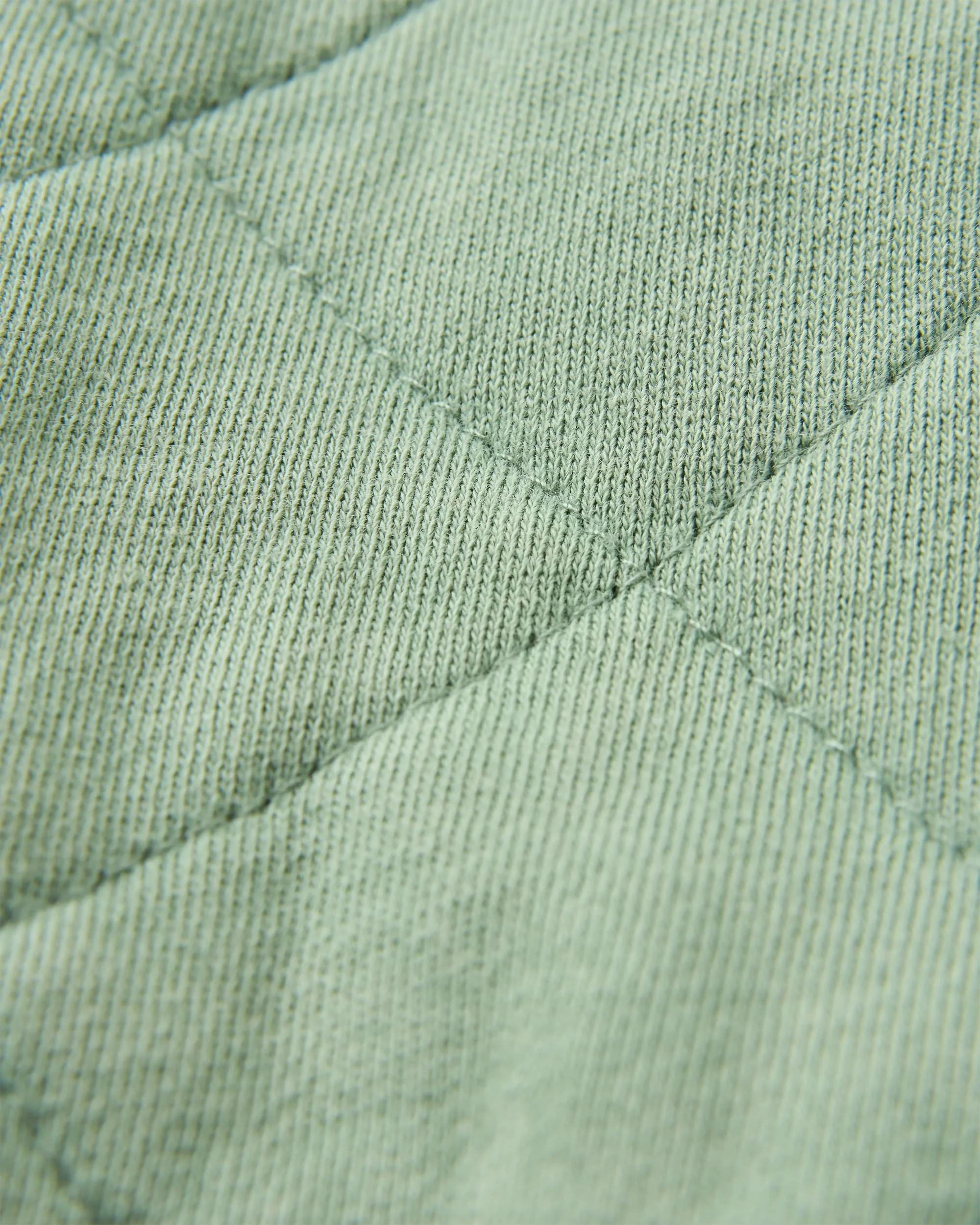 Clementine Quilted Popper Up Hoodie - Pistachio - Image 11