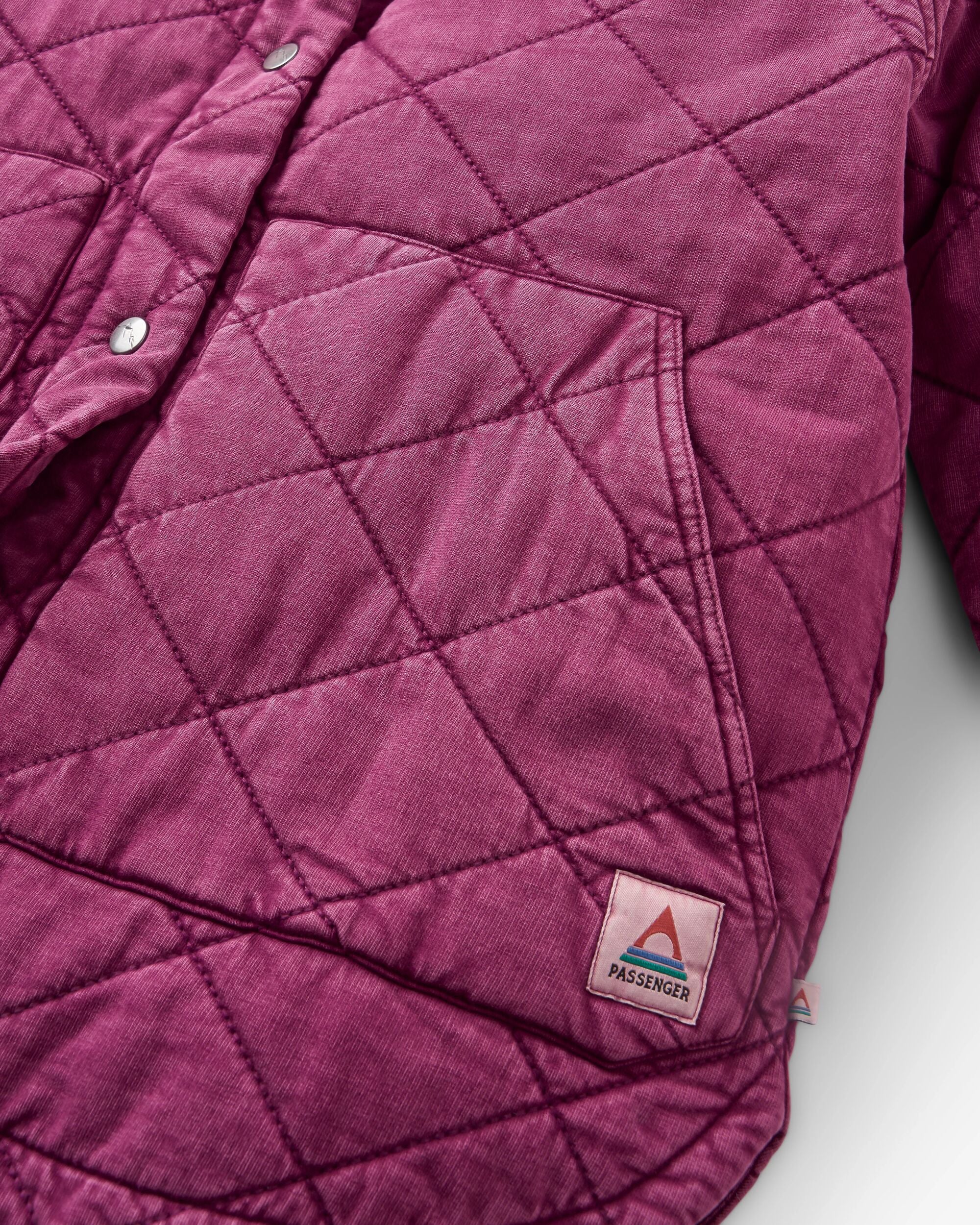 Clementine Quilted Shirt - Fig - Image 5
