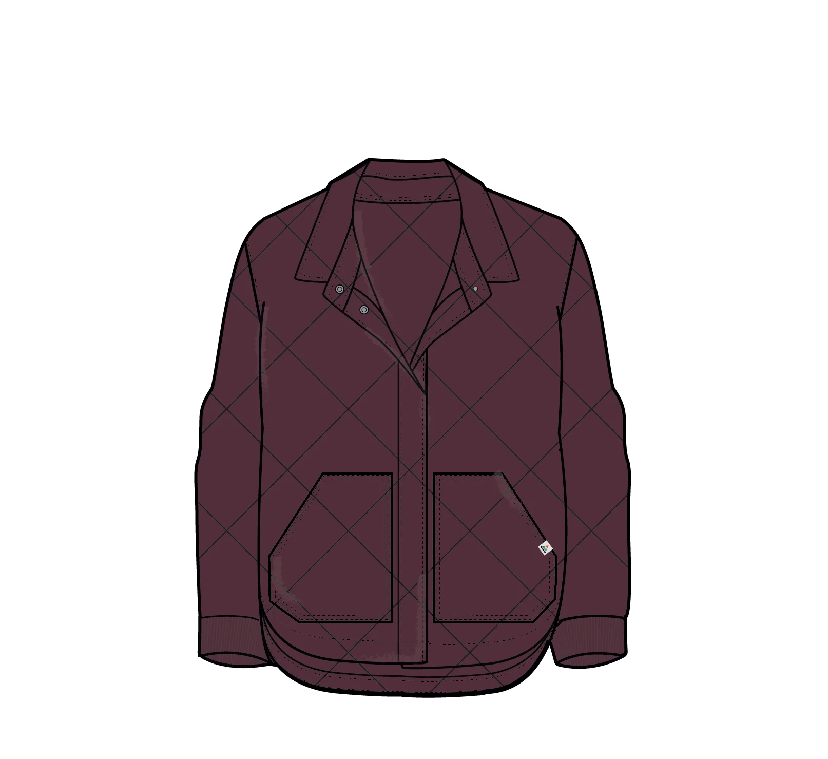Clementine Quilted Shirt - Fig - Image 7