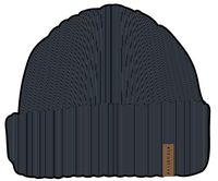 Compass Acrylic Beanie - Rich Navy - Image 5