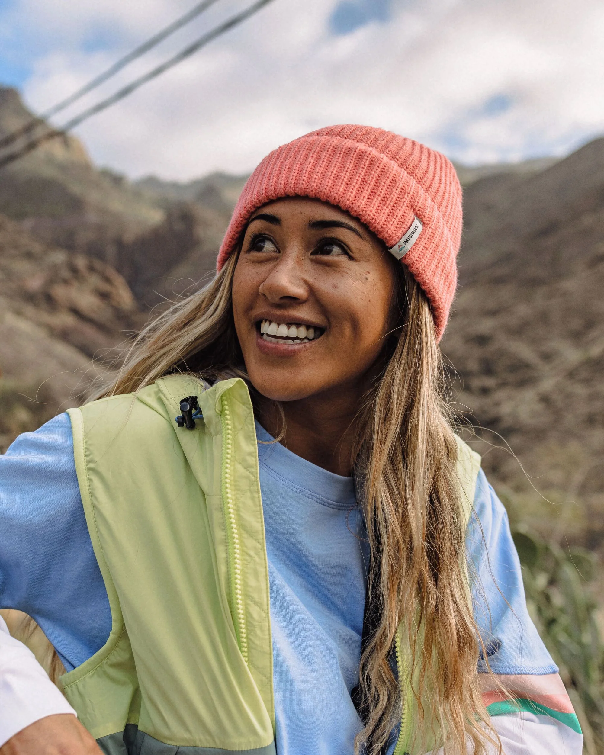 Compass Beanie - Shell Pink - Image 3