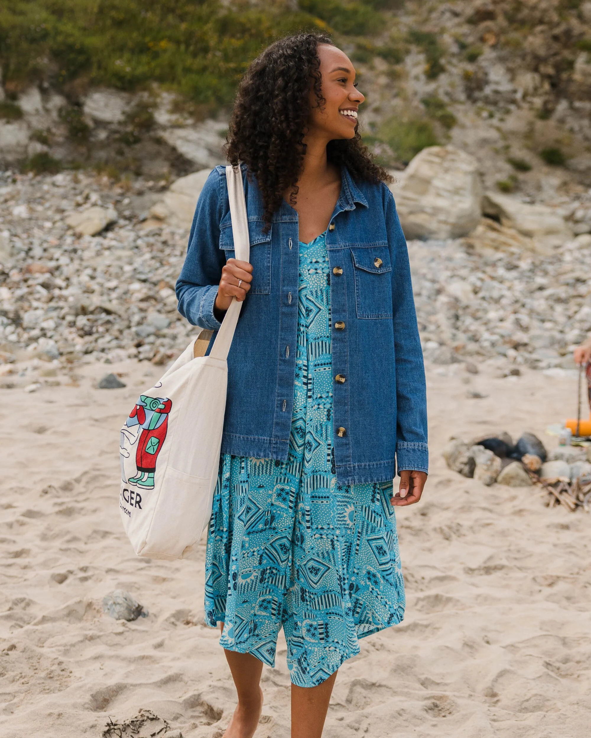 Copetín Jumpsuit - Vintage Patchwork Blue Pool - Image 8