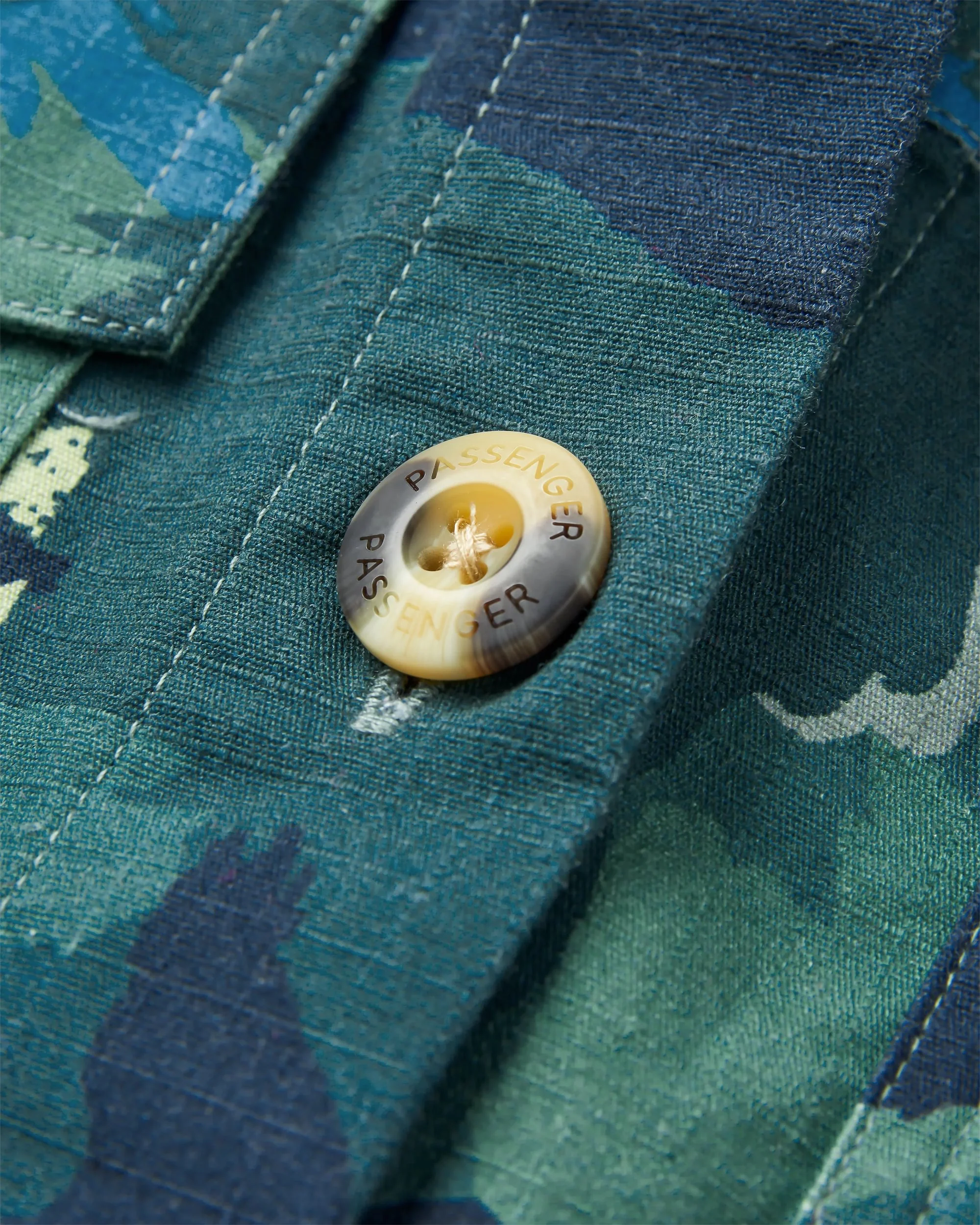 Coral Organic Cotton LS Shirt - Alpine Camo Rain Forest - Image 8