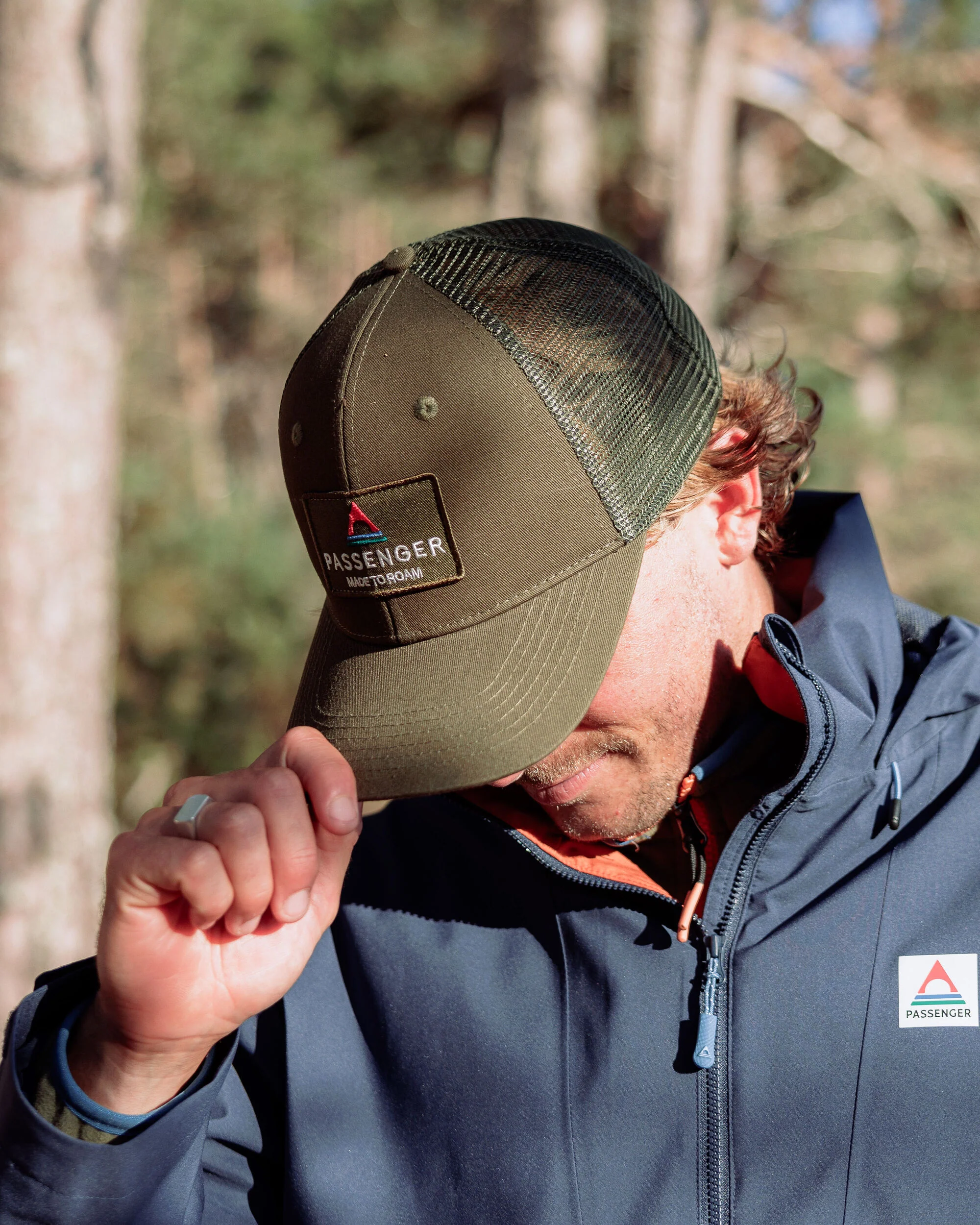 Core Organic Cotton Trucker Cap - Khaki - Image 3