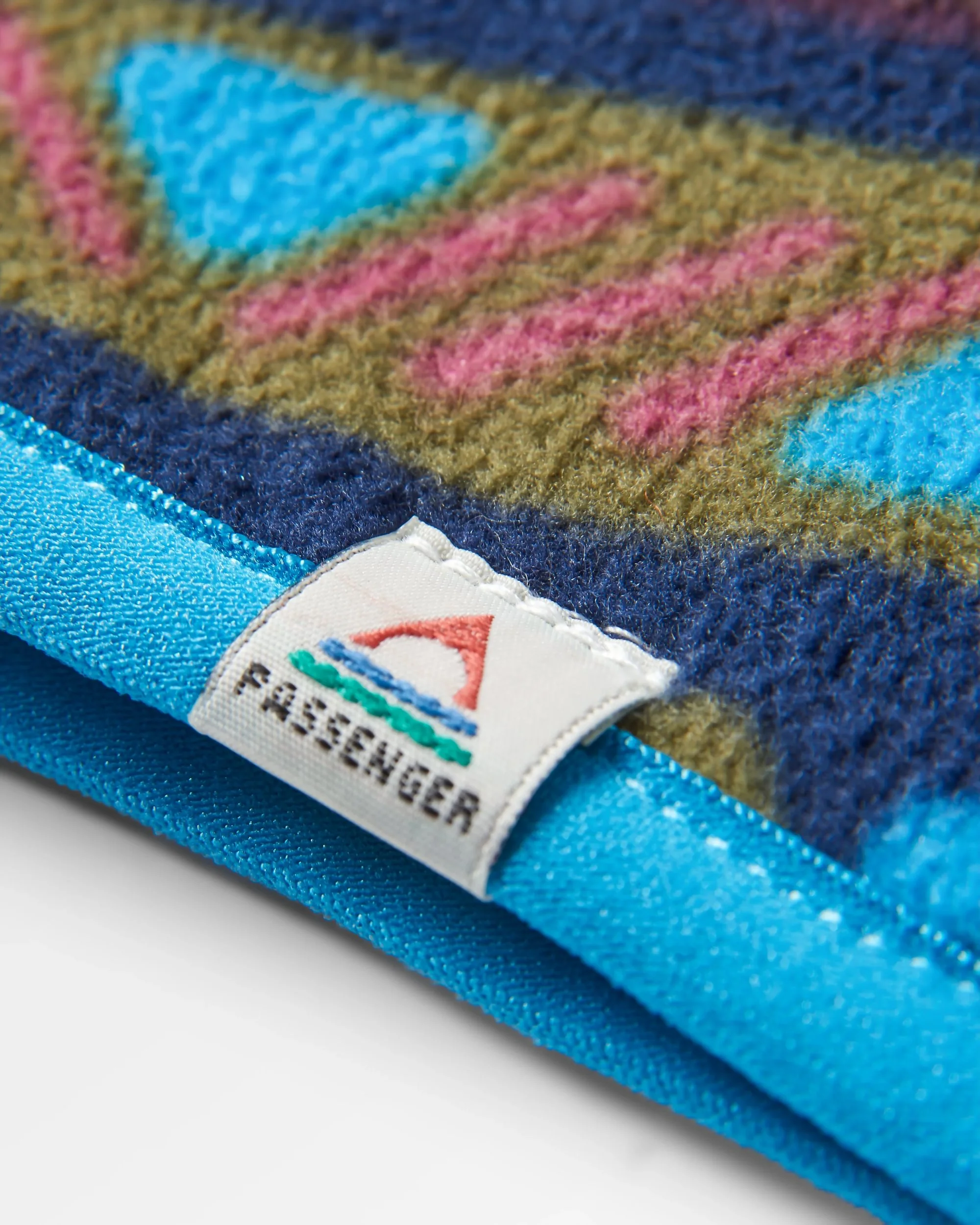 Cosy Polar Fleece Headband - Mountain Geo Multi - Image 3
