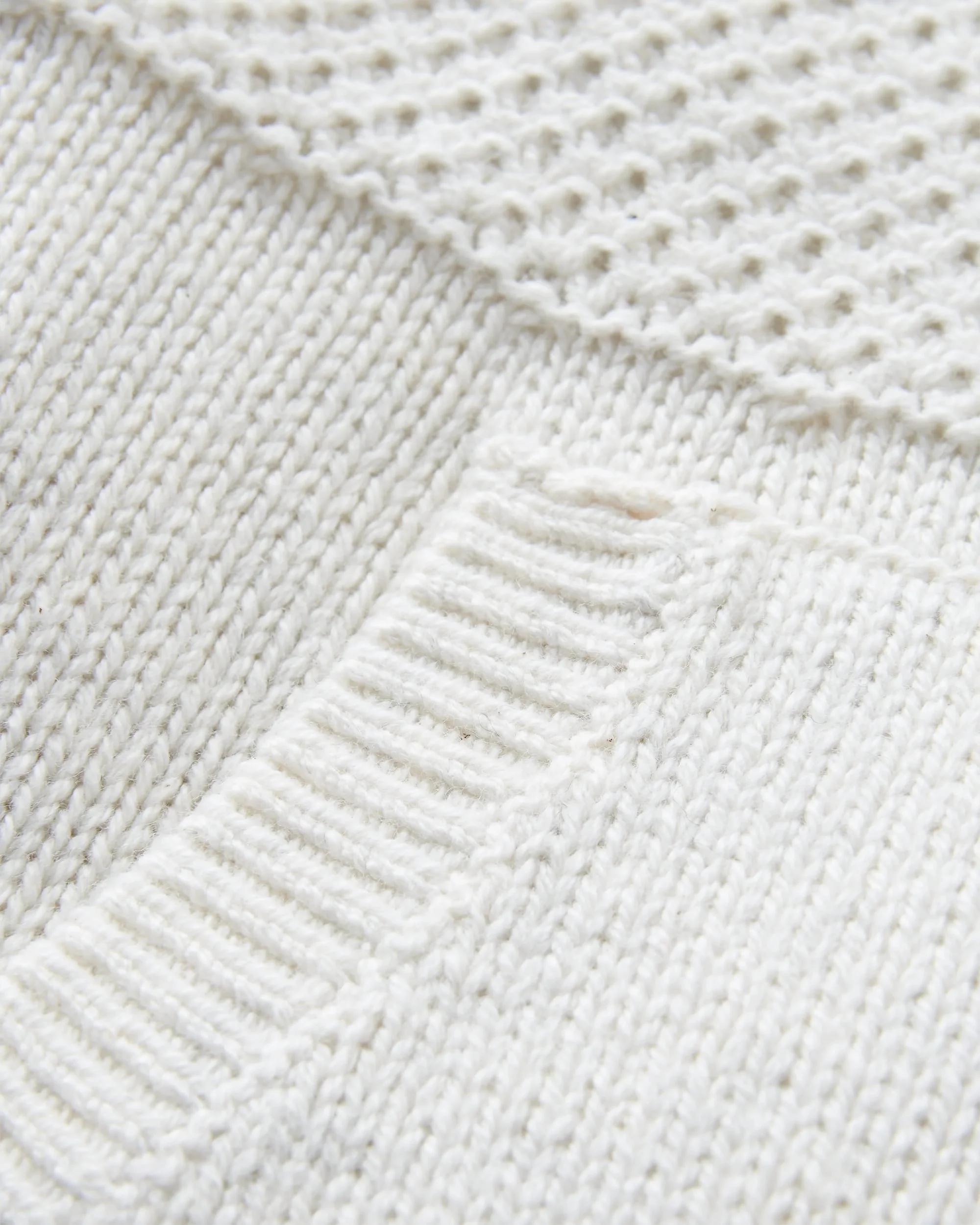 Cove Organic Cotton Knitted Hoodie - Off White - Image 5