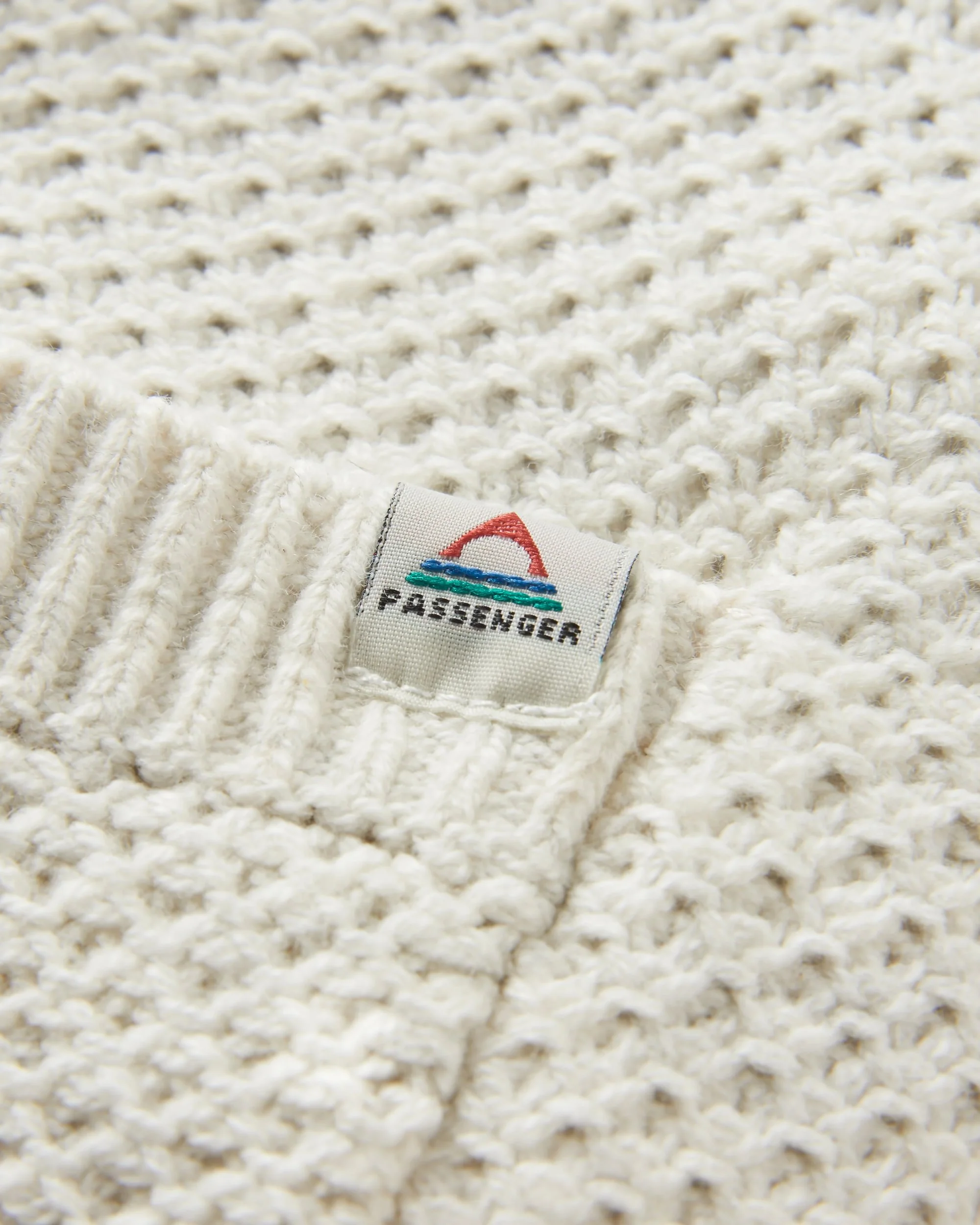 Cove Full Zip Knitted Hoodie - Off White - Image 6