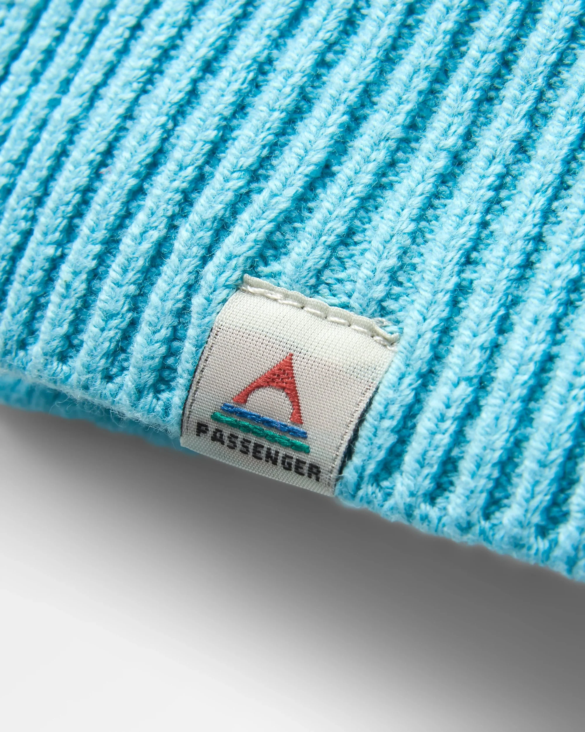 Cove Organic Cotton Knitted Hoodie - Retro Blue - Image 7