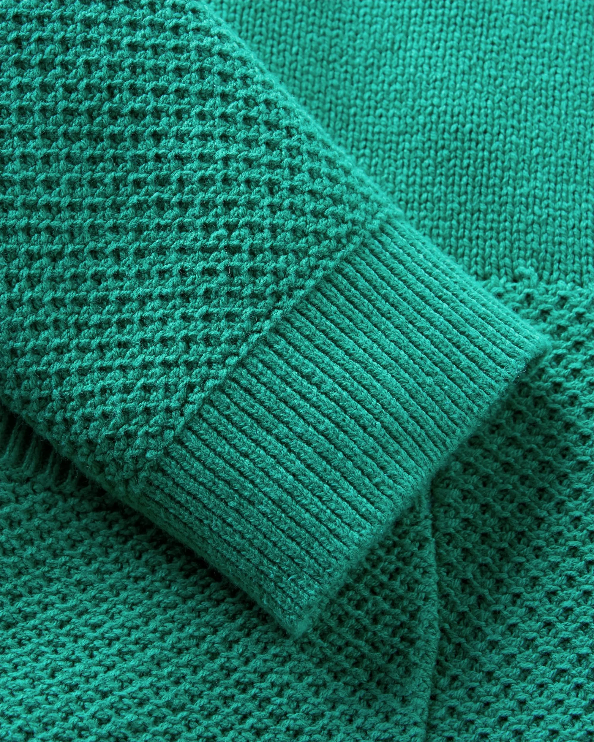 Cove Full Zip Knitted Hoodie - Greenlake - Image 9