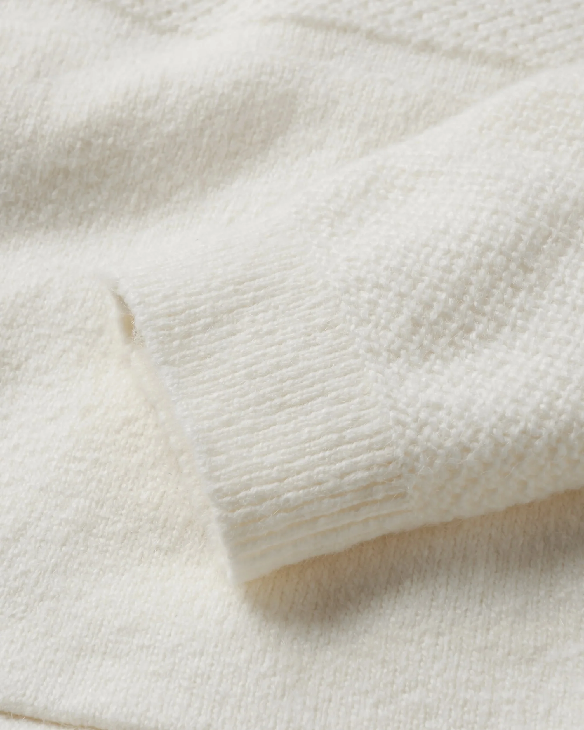 Cove Knitted Hoodie - Off White - Image 3