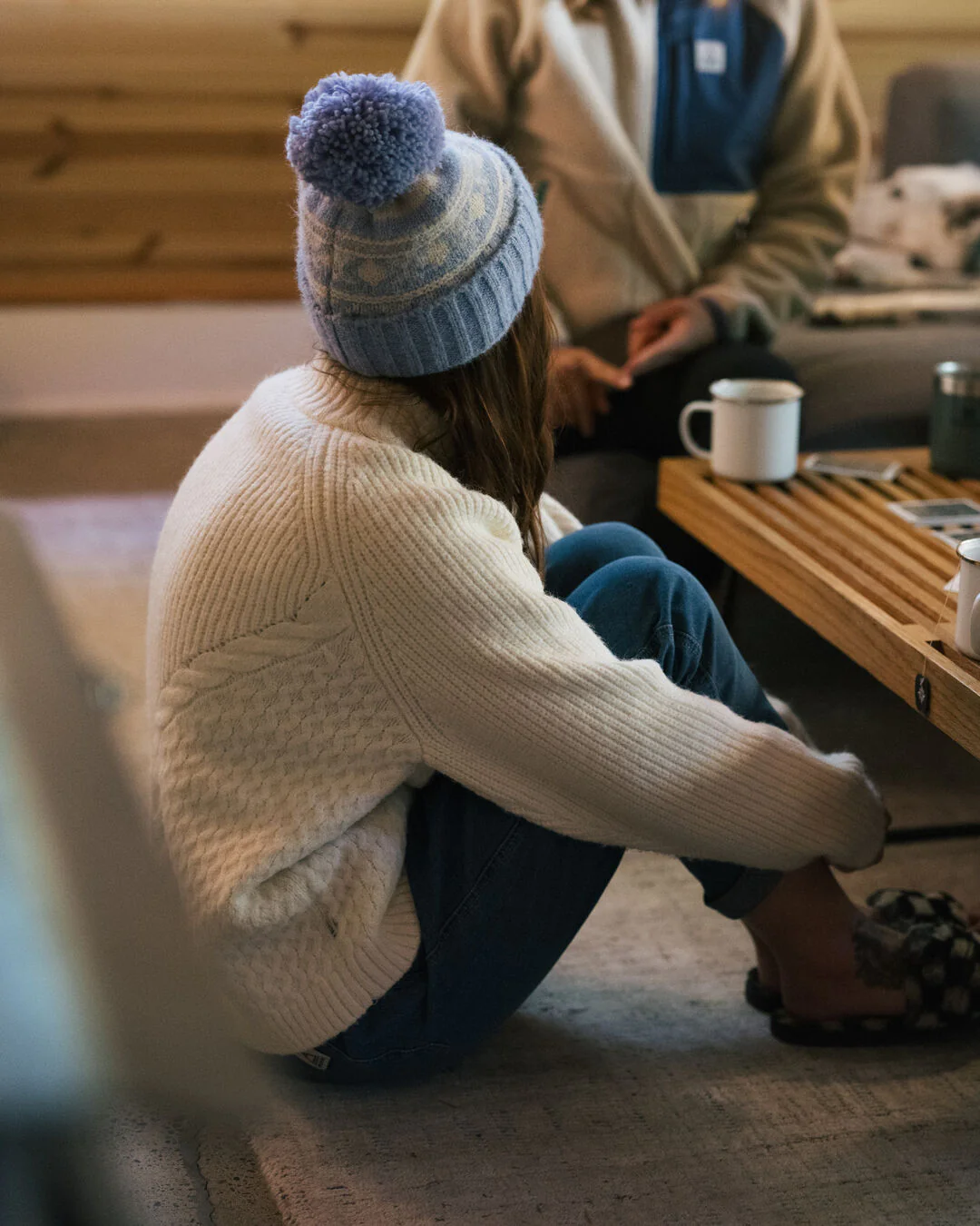 Cozy Cable Knitted Jumper - Off White - Image 4