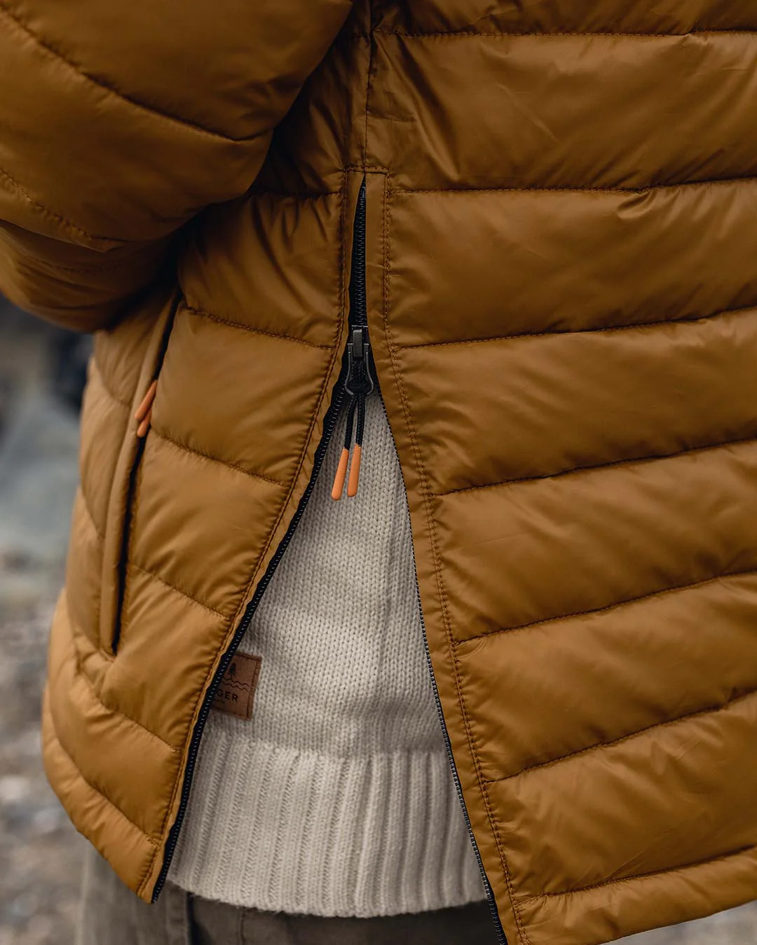 Crest Insulated Jacket - Golden Brown - Image 8