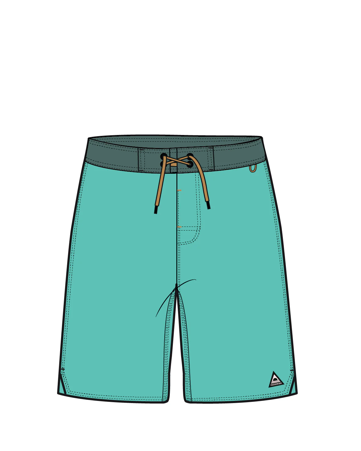 Cruiser NetPlusĀ® 21" Boardshort - Aqua - Image 12