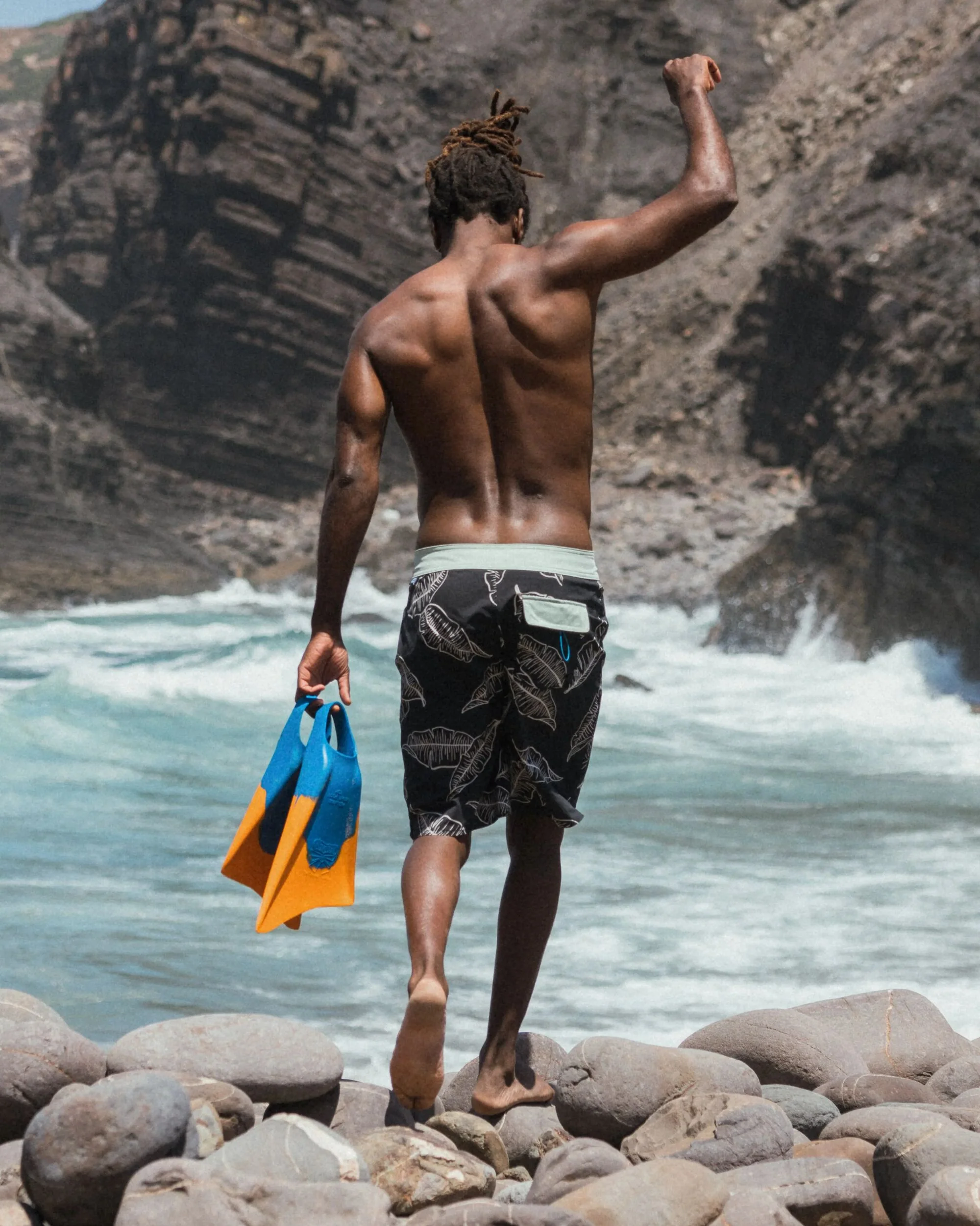 Cruiser NetplusĀ® 21" Boardshort - Palm Faded Black - Image 4