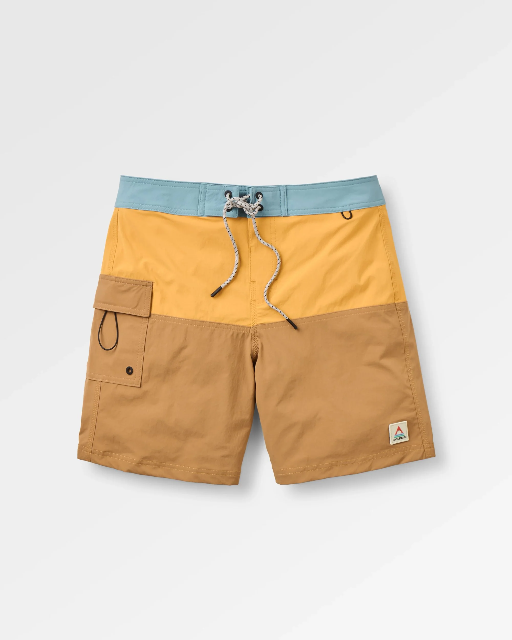 Cutback NetPlusĀ® 17" Boardshort - Spruce Yellow/Toffee - Image 2