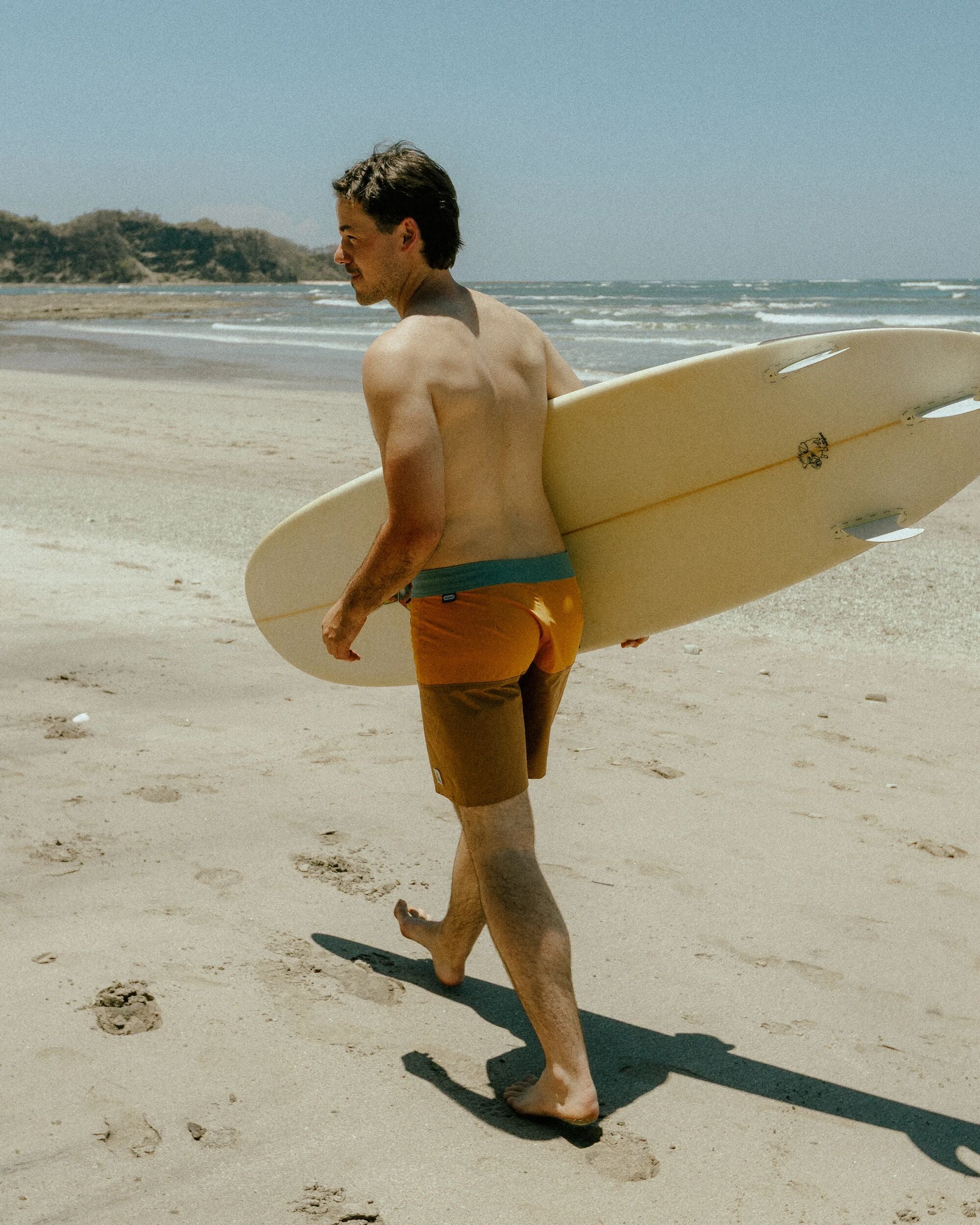 Cutback NetPlusĀ® 17" Boardshort - Spruce Yellow/Toffee - Image 4