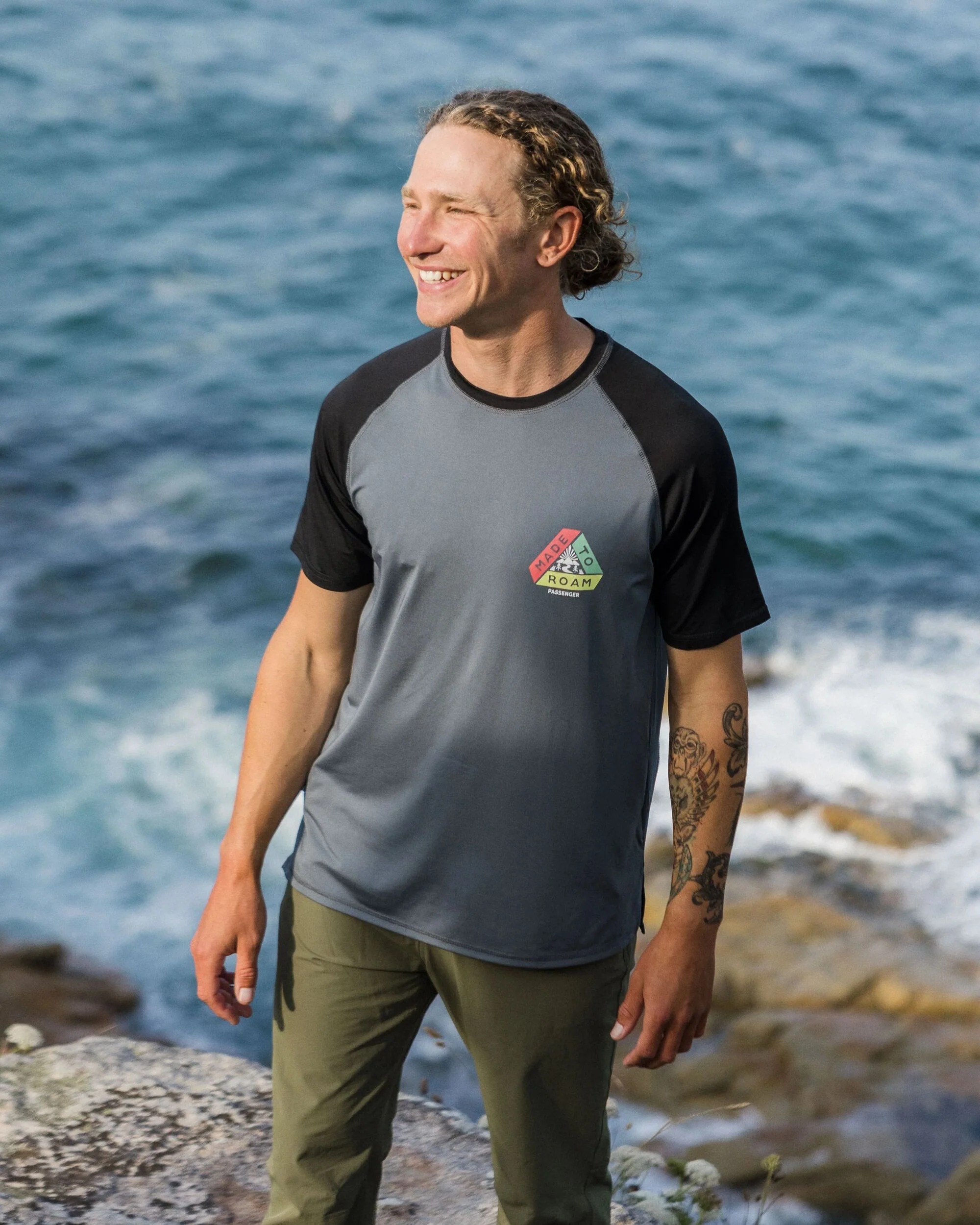 Dawn To Dusk Active T-shirt - Storm Grey - Image 5