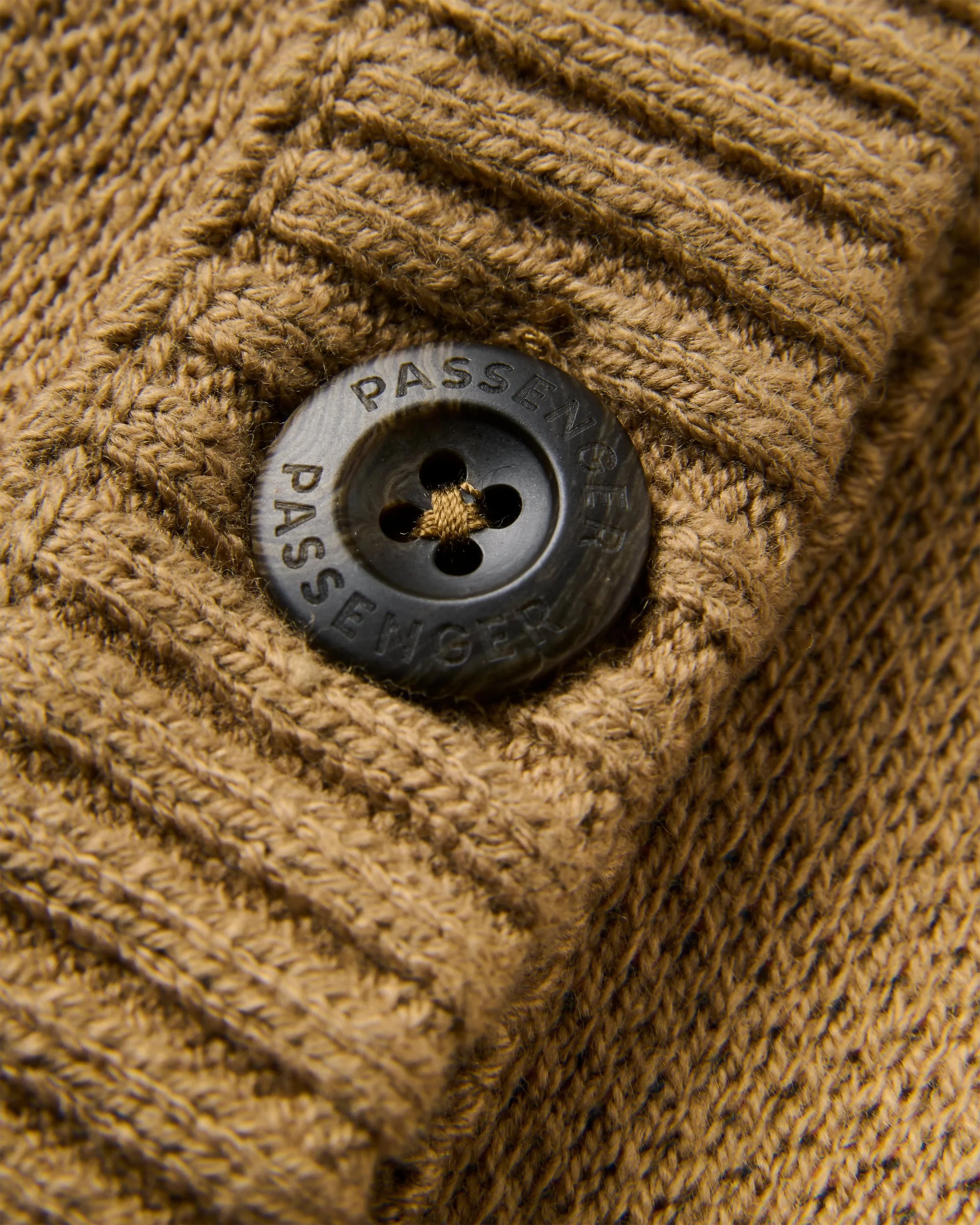 Dawner Knitted Cardigan - Caramel Brown - Image 5