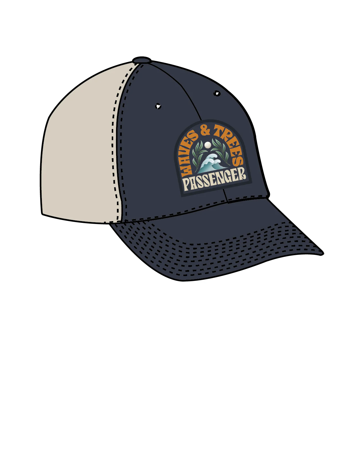 Dawning Organic Cotton Trucker Cap - Charcoal - Image 7