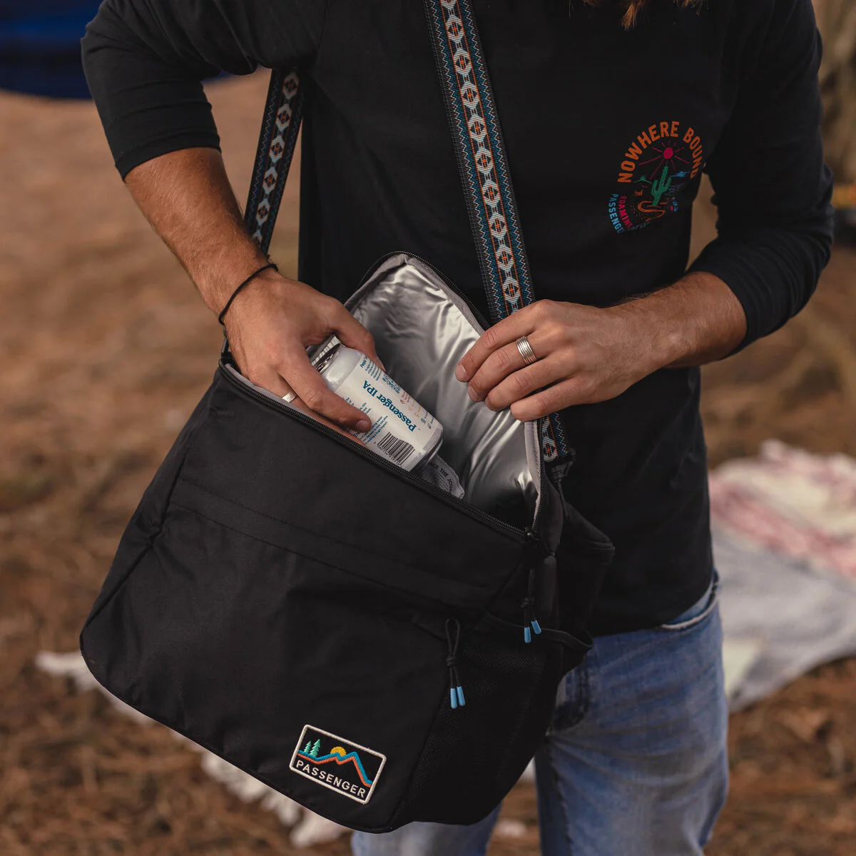 Day Pack Cooler Bag - Black - Image 3