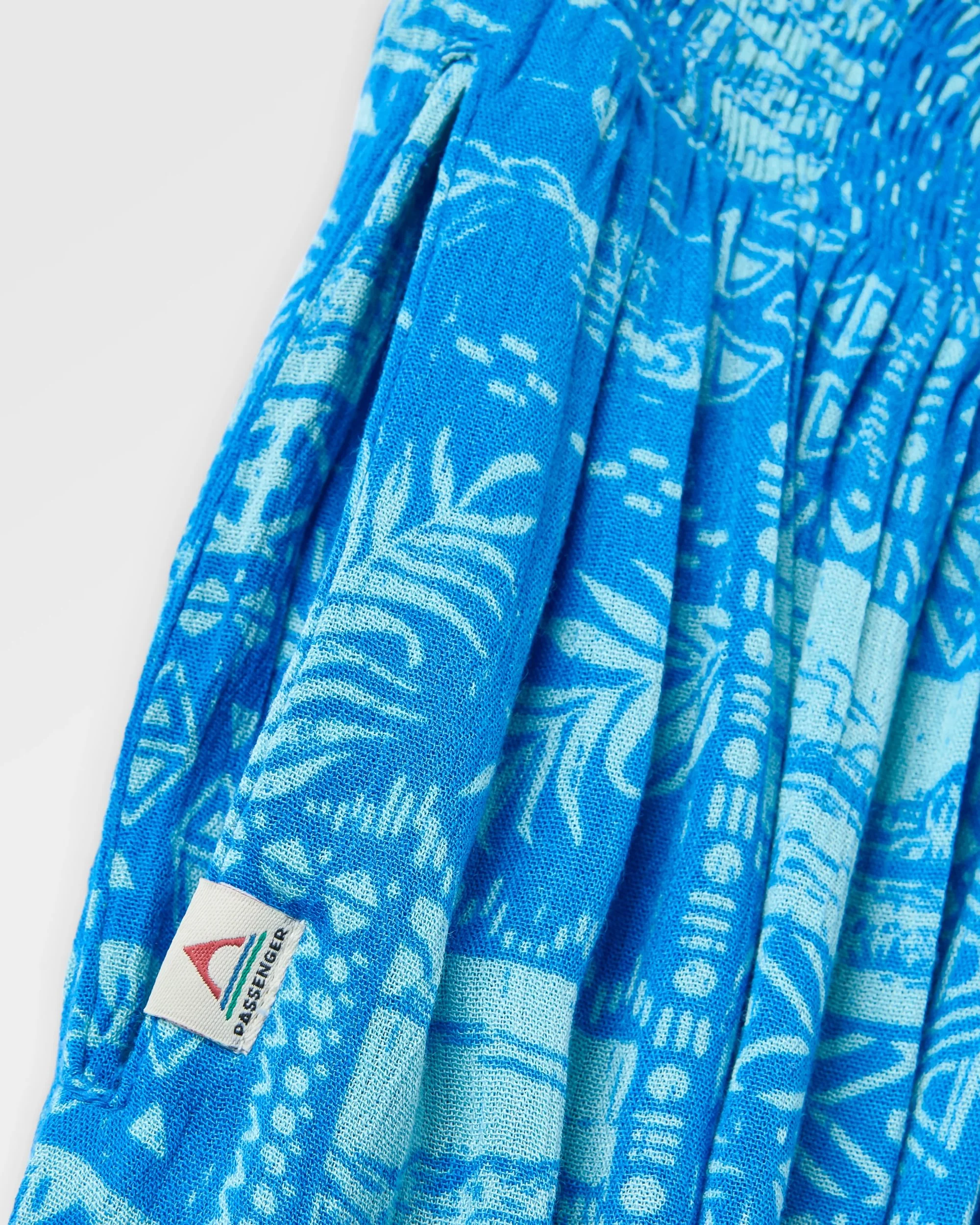 Daylily Loose Trouser - Patchwork Marine Blue - Image 5