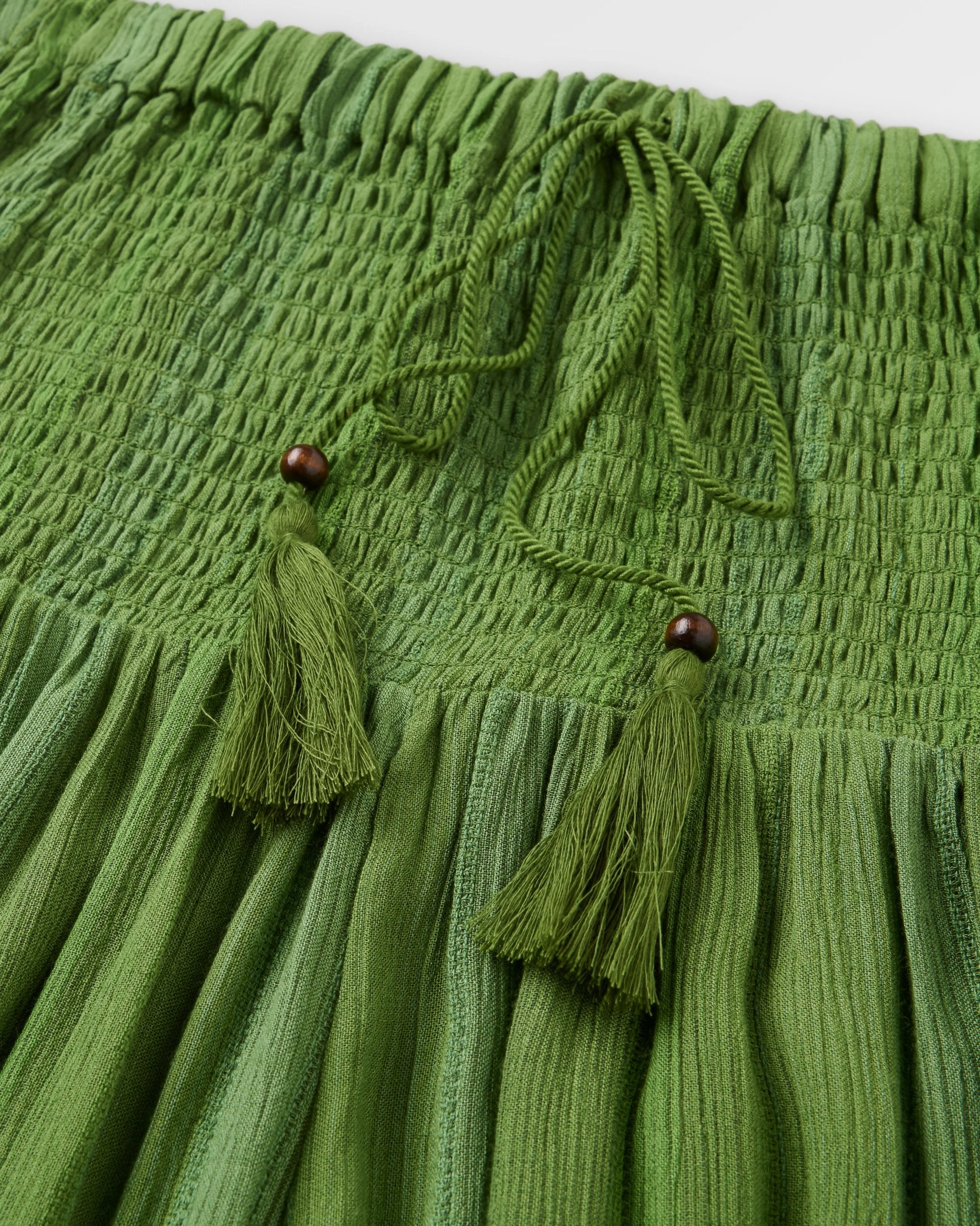 Daylily Loose Trouser - Stem Green Stripe - Image 9
