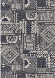 Daylily Loose Trouser - Vintage Patchwork Navy - Image 10