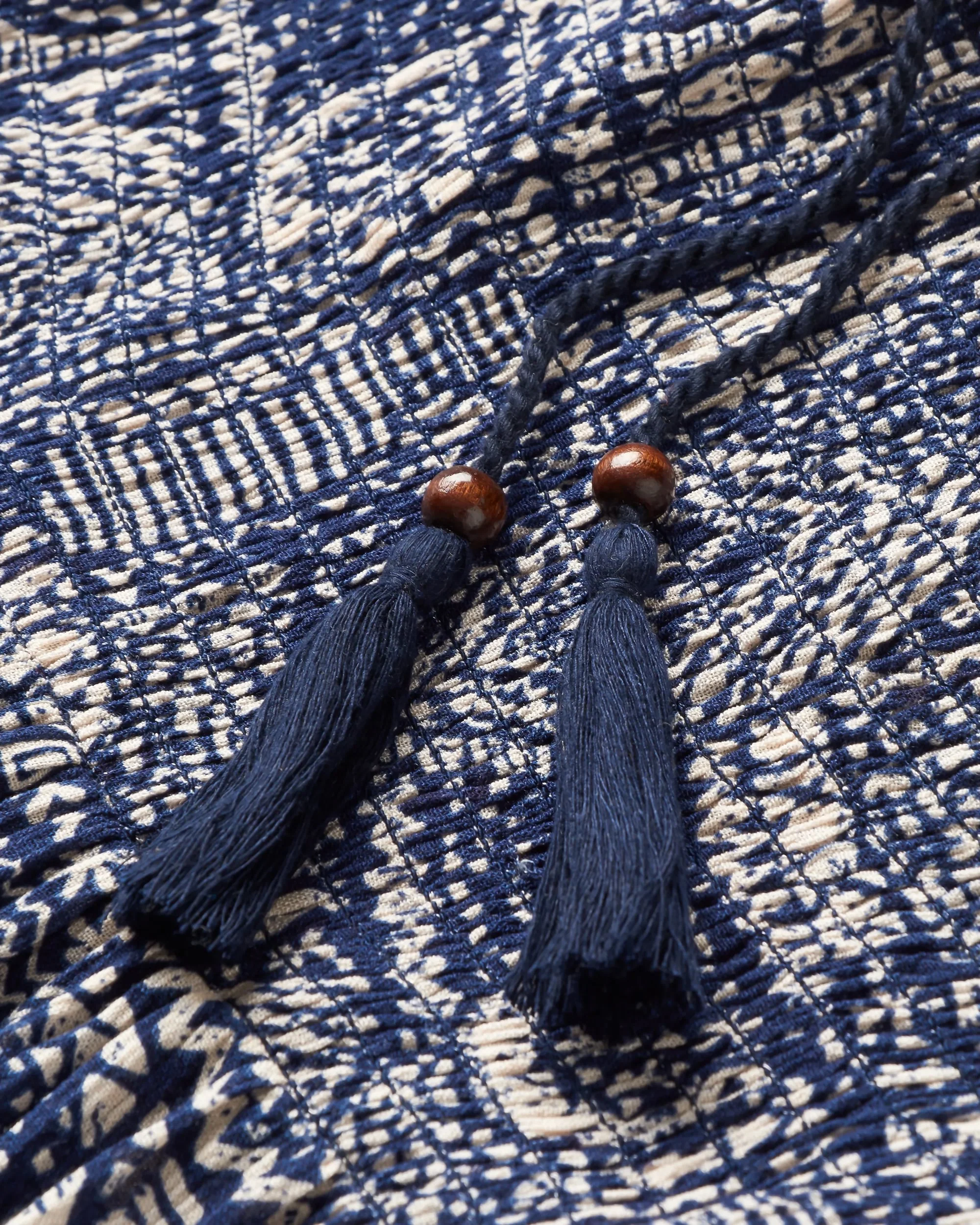 Daylily Loose Trouser - Vintage Patchwork Navy - Image 7