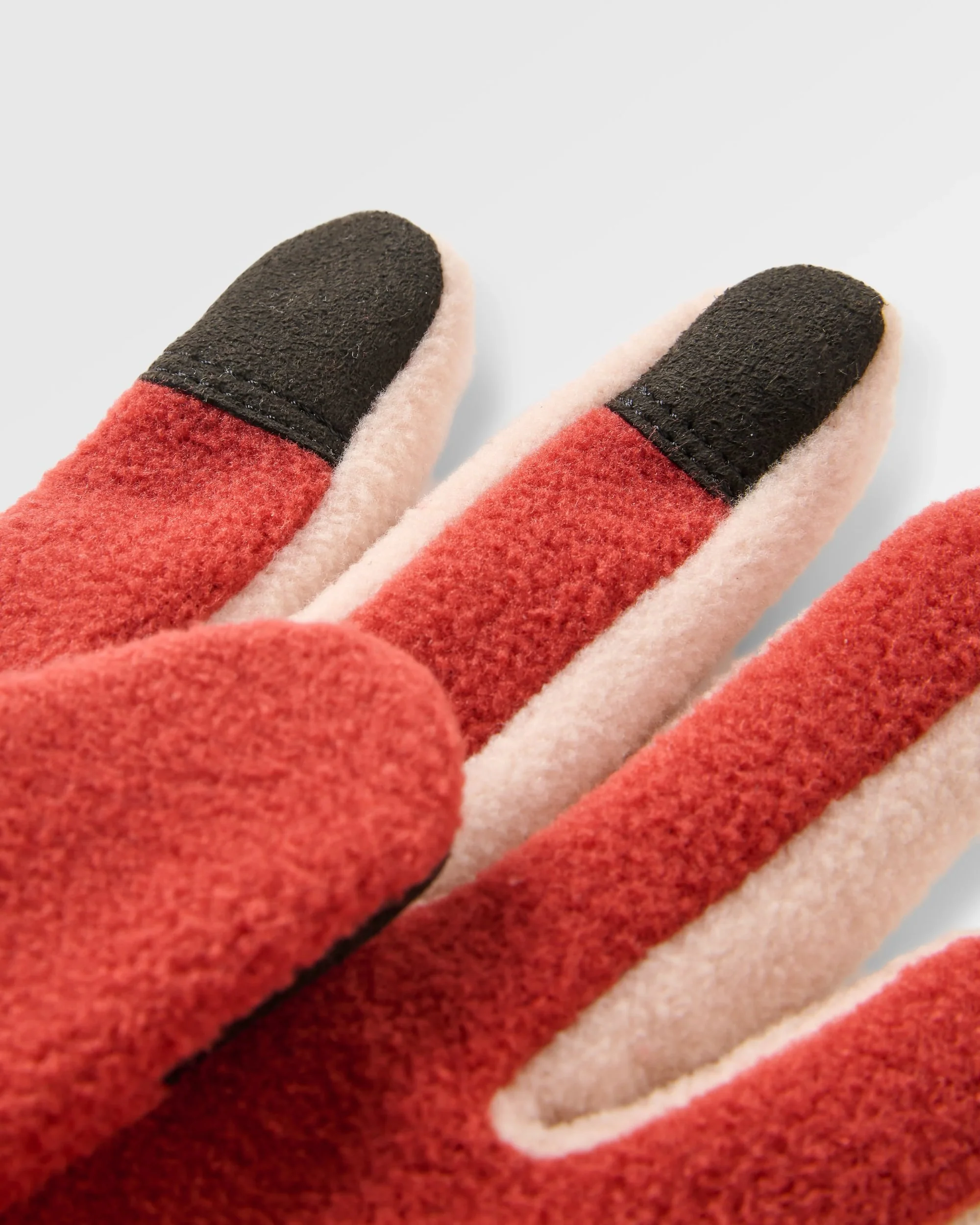 Daytrip Polar Fleece Gloves - Red Ochre/Blush - Image 3
