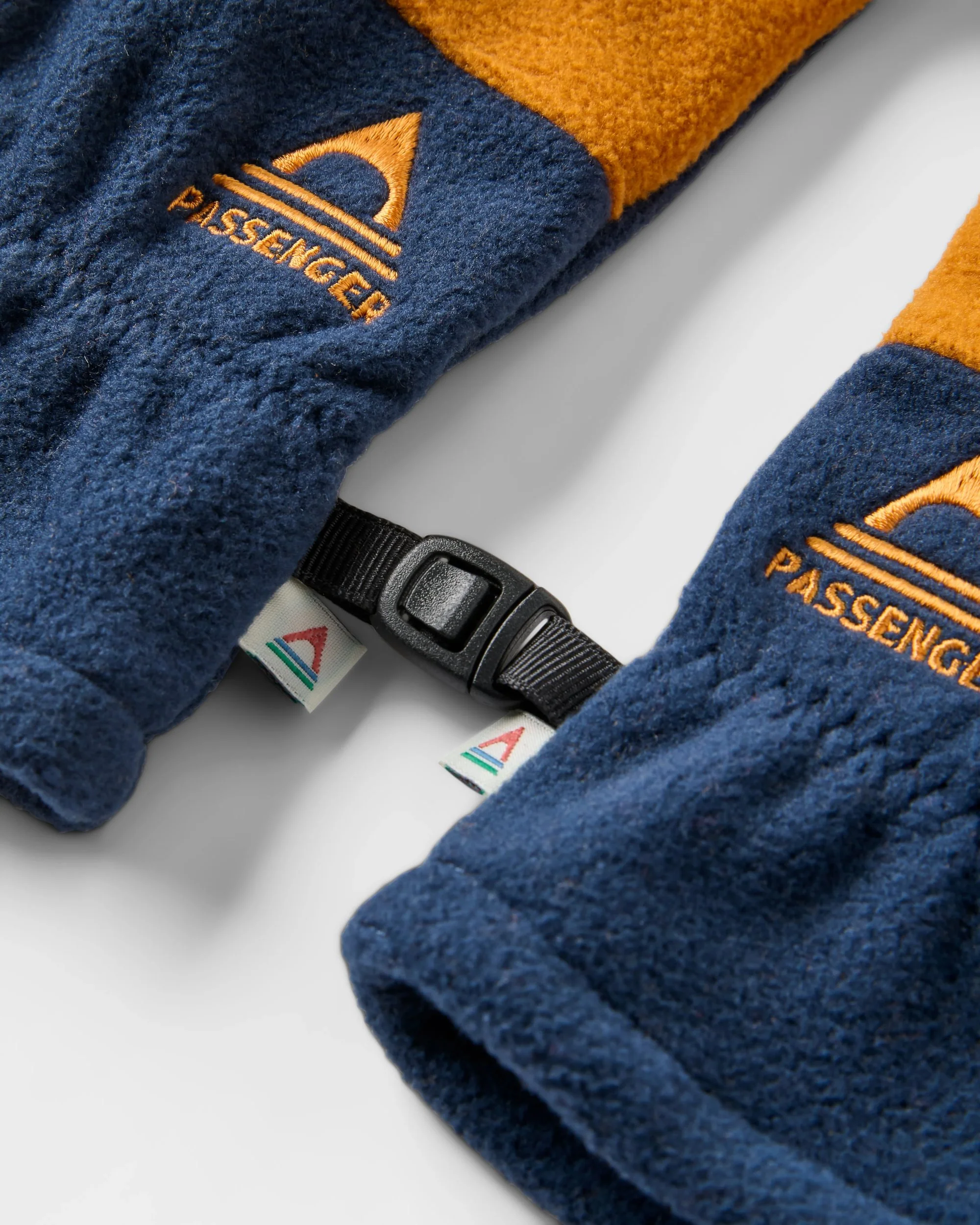 Daytrip Polar Fleece Gloves - Rich Navy/ Retro Orange - Image 3