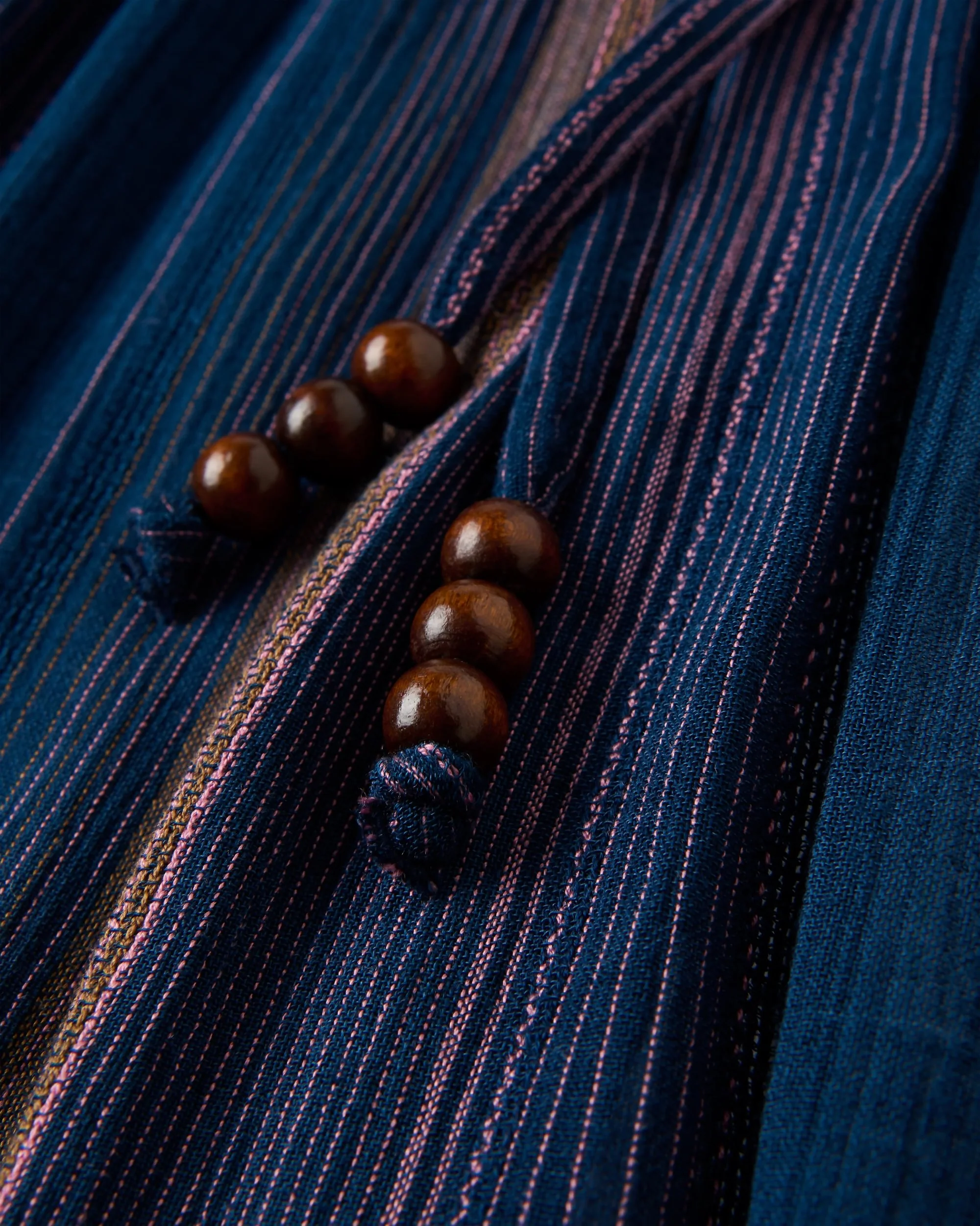 Dew EcoVero Woven Skirt - Dark Denim Multi Stripe - Image 4