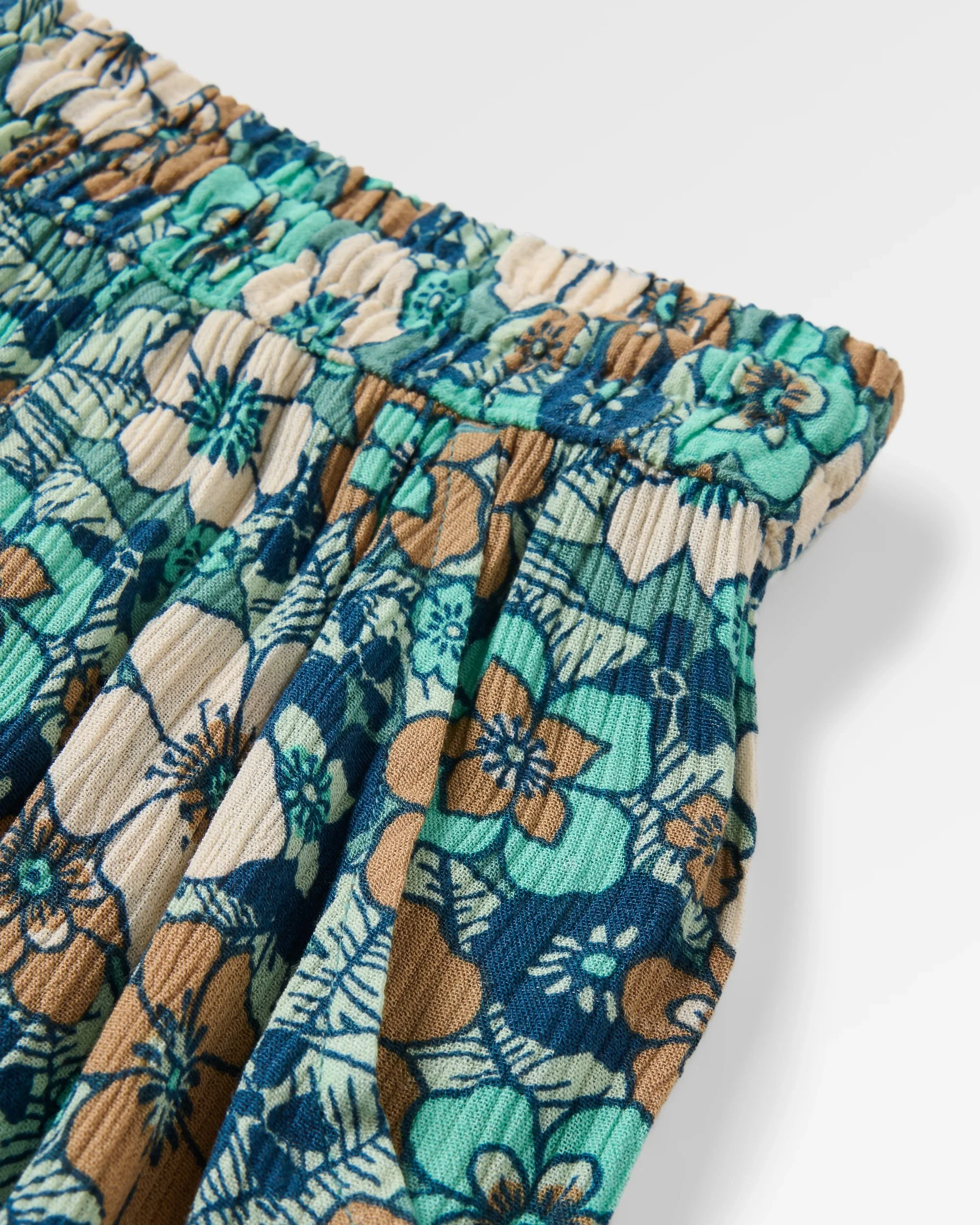 Dew EcoVero Woven Skirt - Vintage Floral Aqua - Image 6