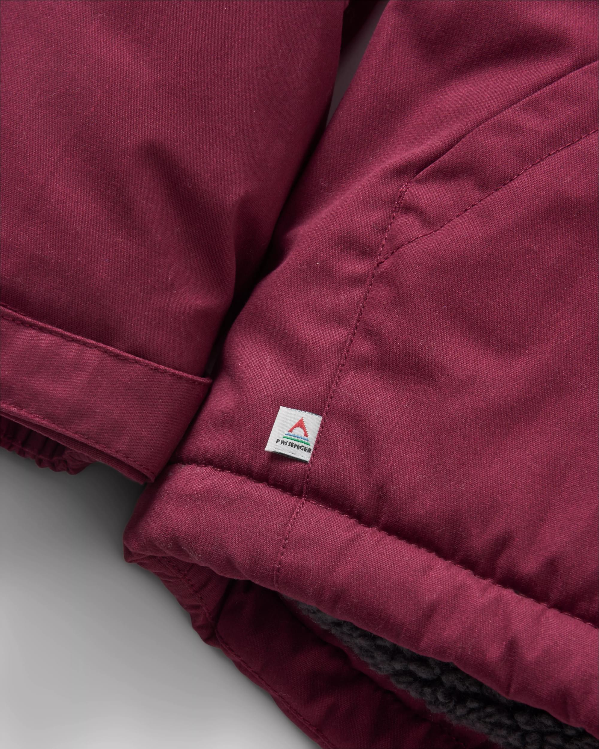 Discover Sherpa Lined Jacket - Wine - Image 10