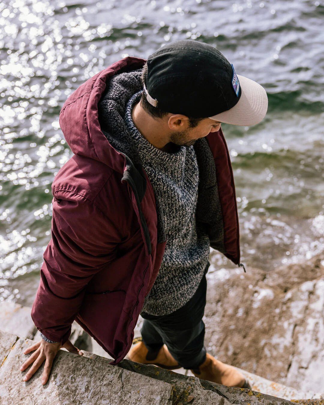Discover Sherpa Lined Jacket - Wine - Image 6