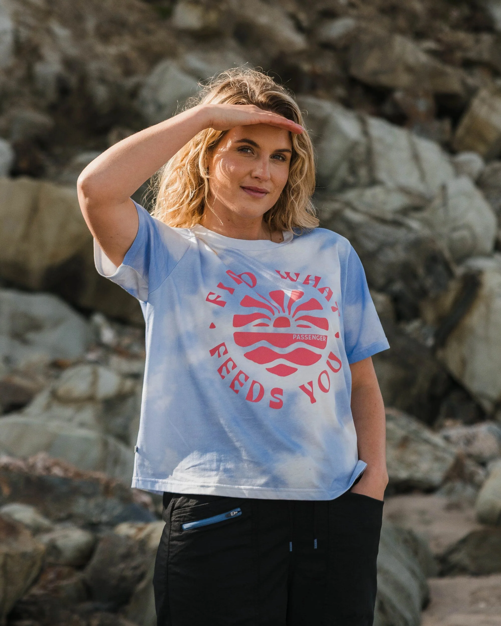Discovery Organic Cotton T-Shirt - Tie Dye Cornflower - Image 4