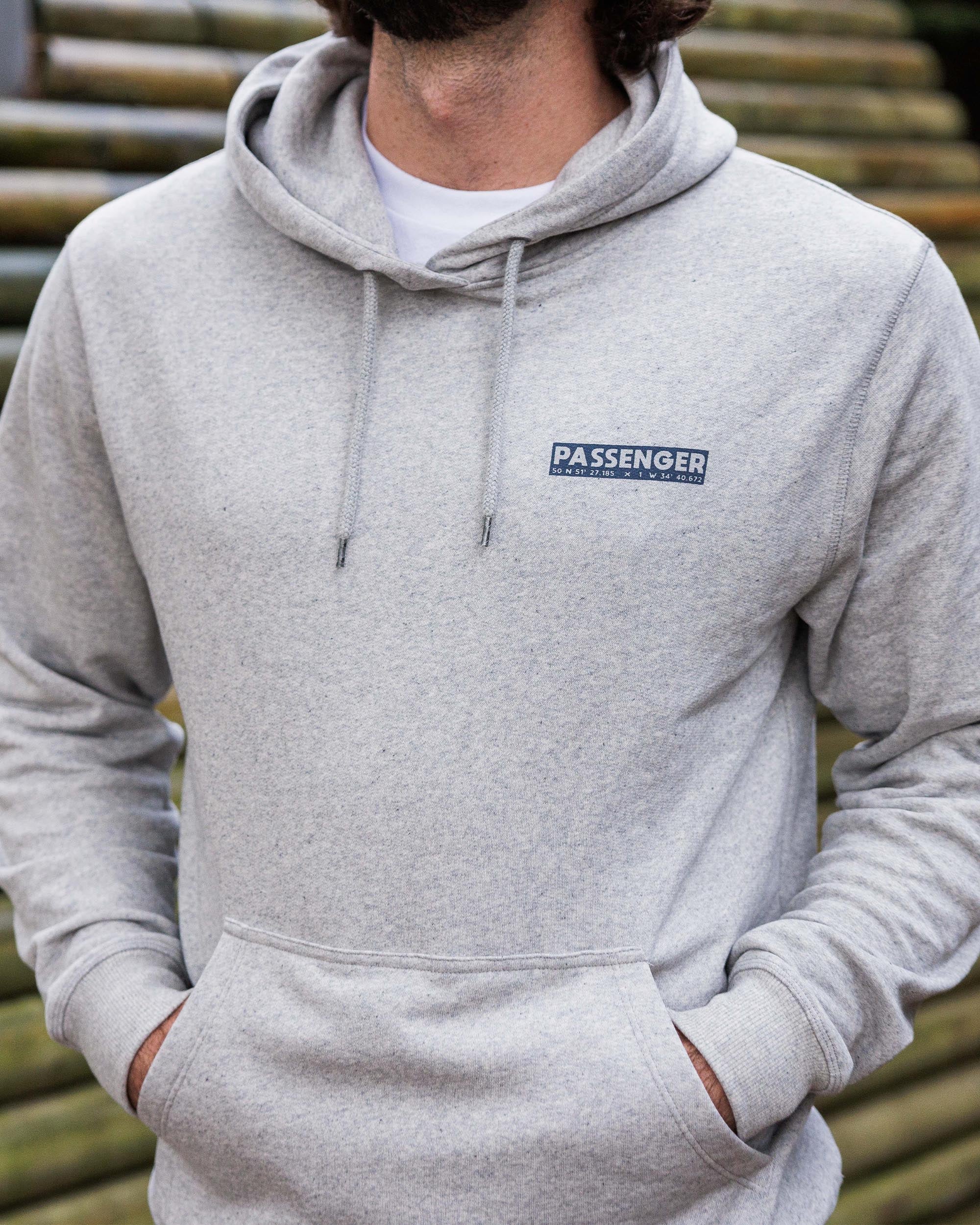 Distance Organic Cotton Hoodie - Grey Marl - Image 4