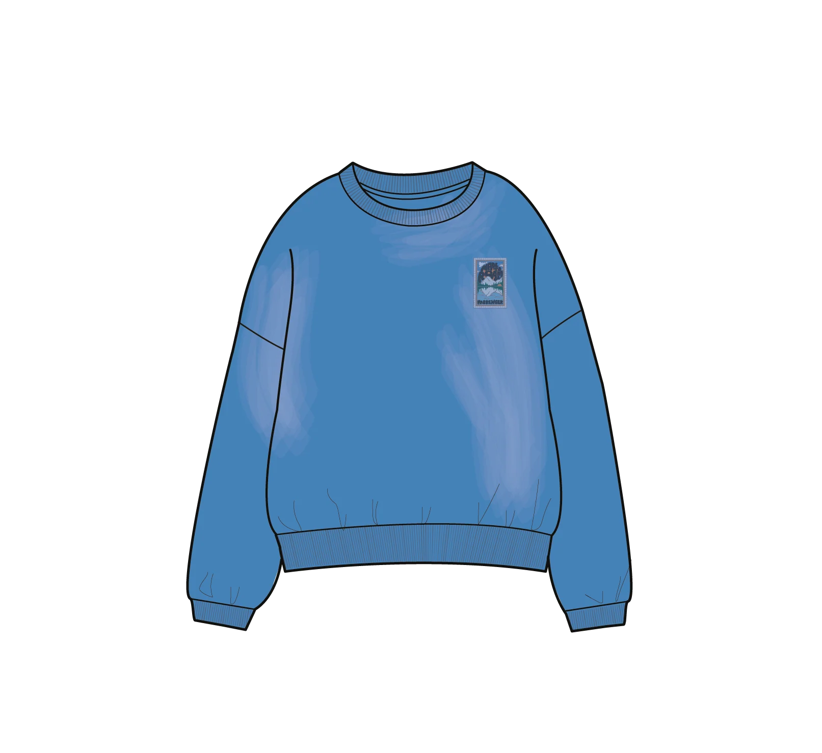Downtime Heavyweight Sweatshirt - Marine Blue - Image 6