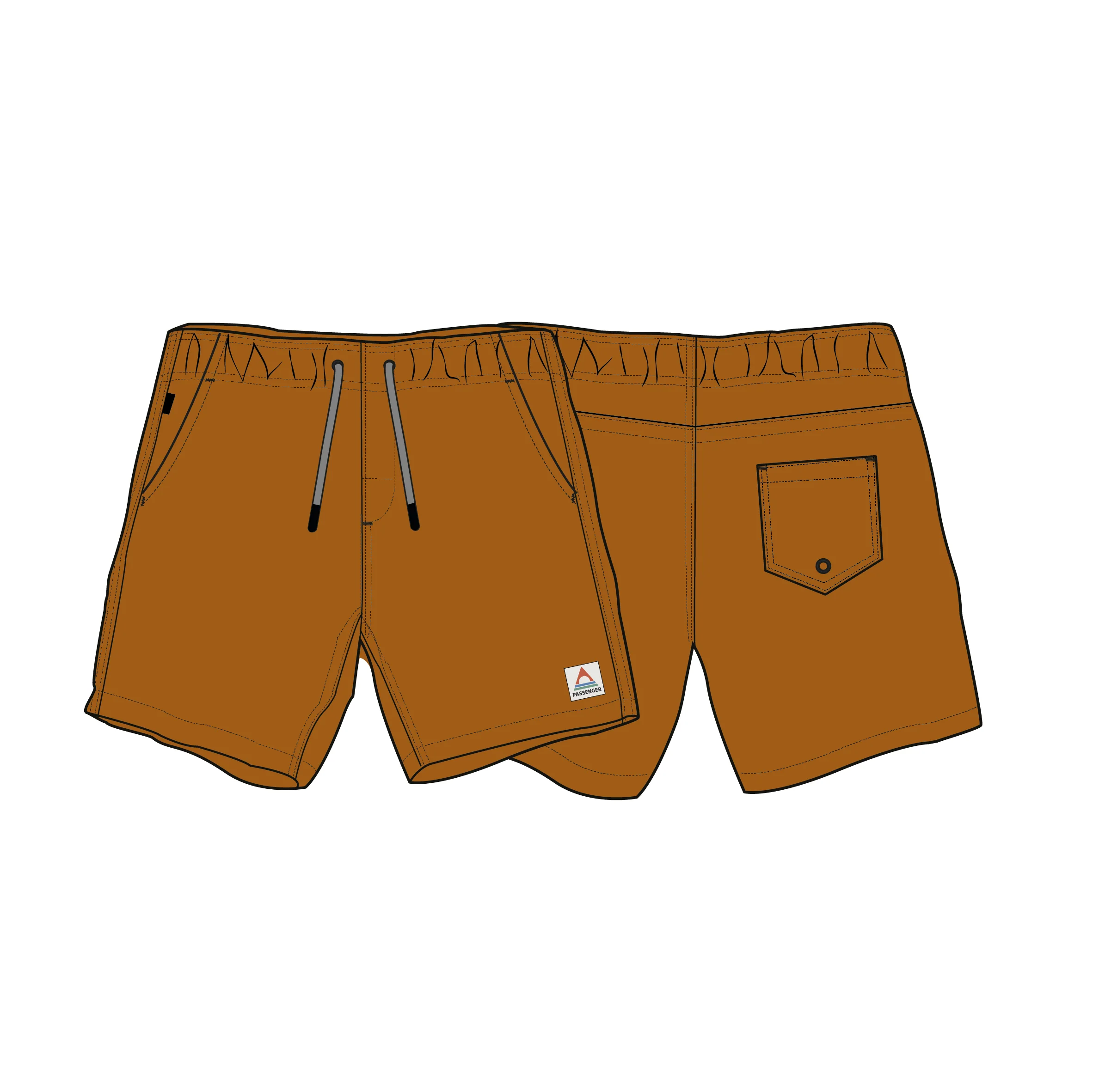 Drifter NetPlus® Swim Lined Short - Retro Orange - Image 8