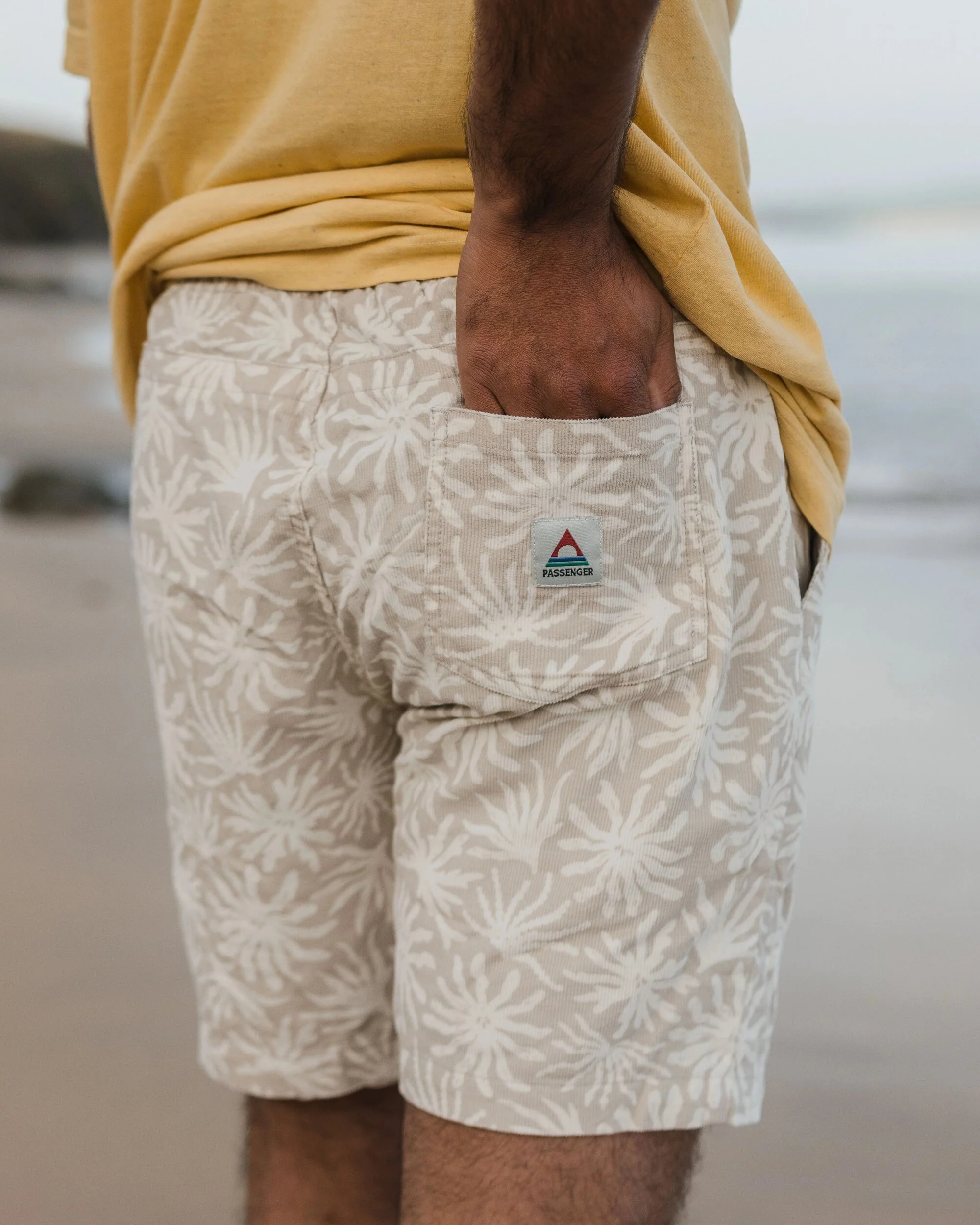 Drifter Corduroy Short - Seaweed Pebble Grey - Image 3