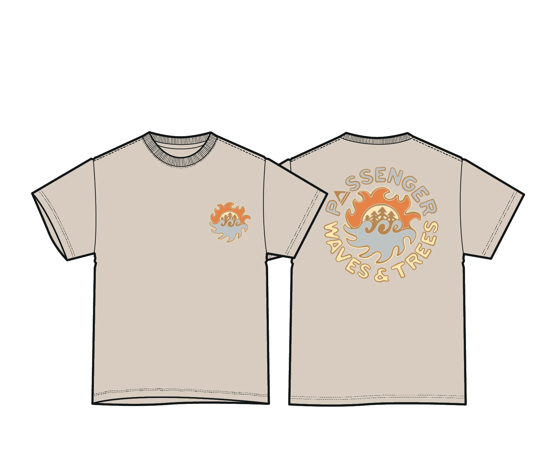 Dune Men's T-Shirt - Birch - Image 7