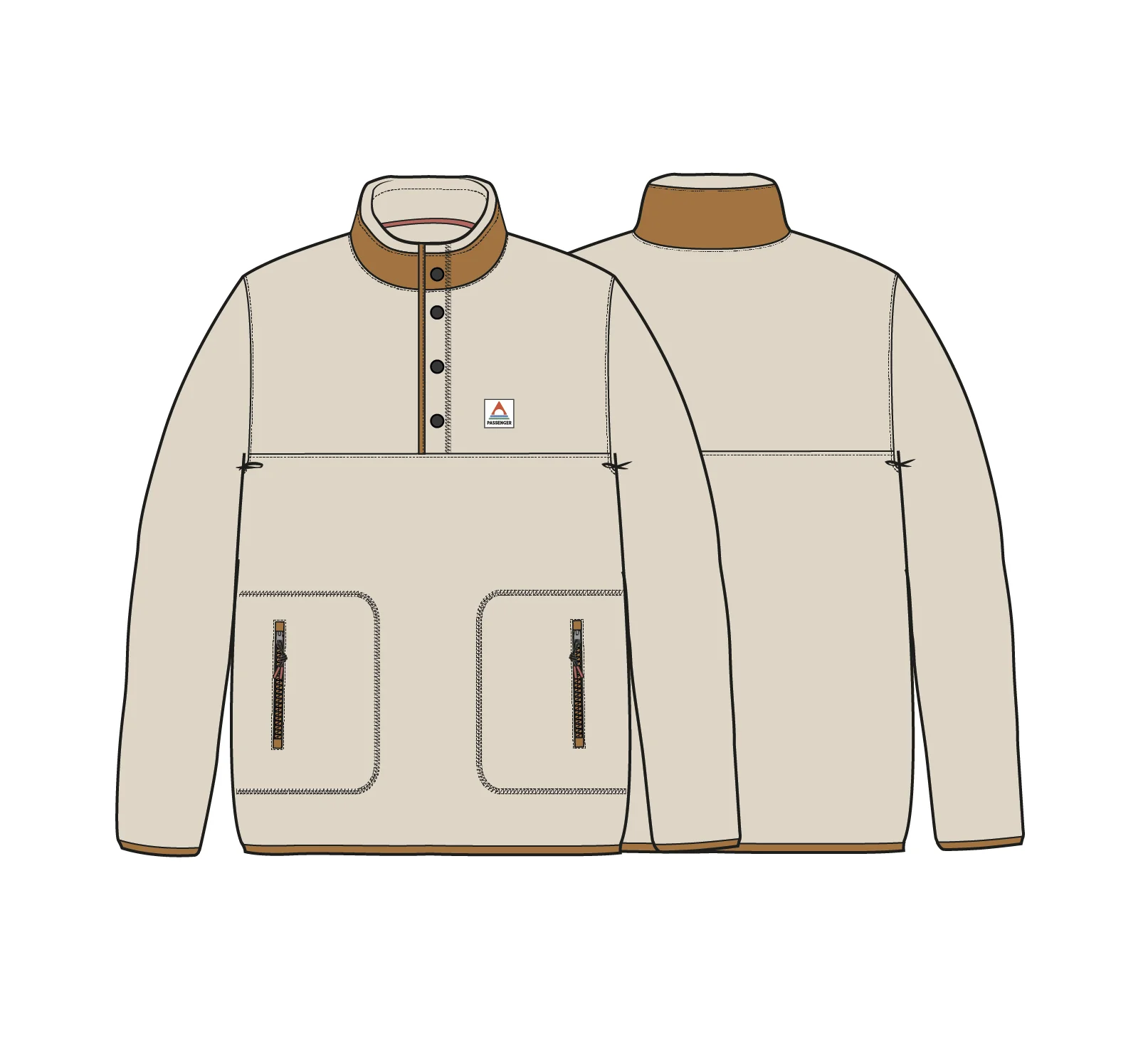 Dusk Polartec® Fleece - Oatmeal - Image 9
